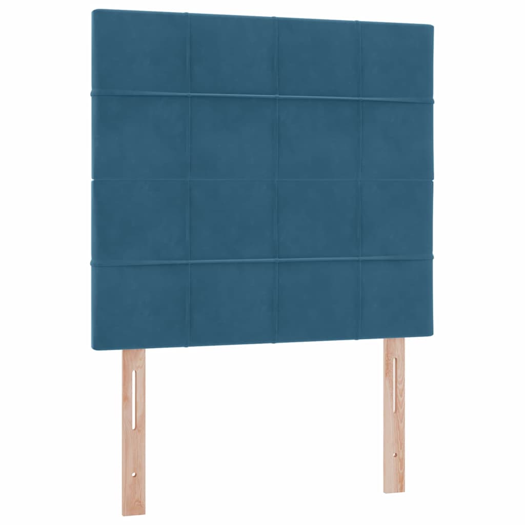 Krevet s prostorom za pohranu s LED-om Tamno plava 90 x 200 cm