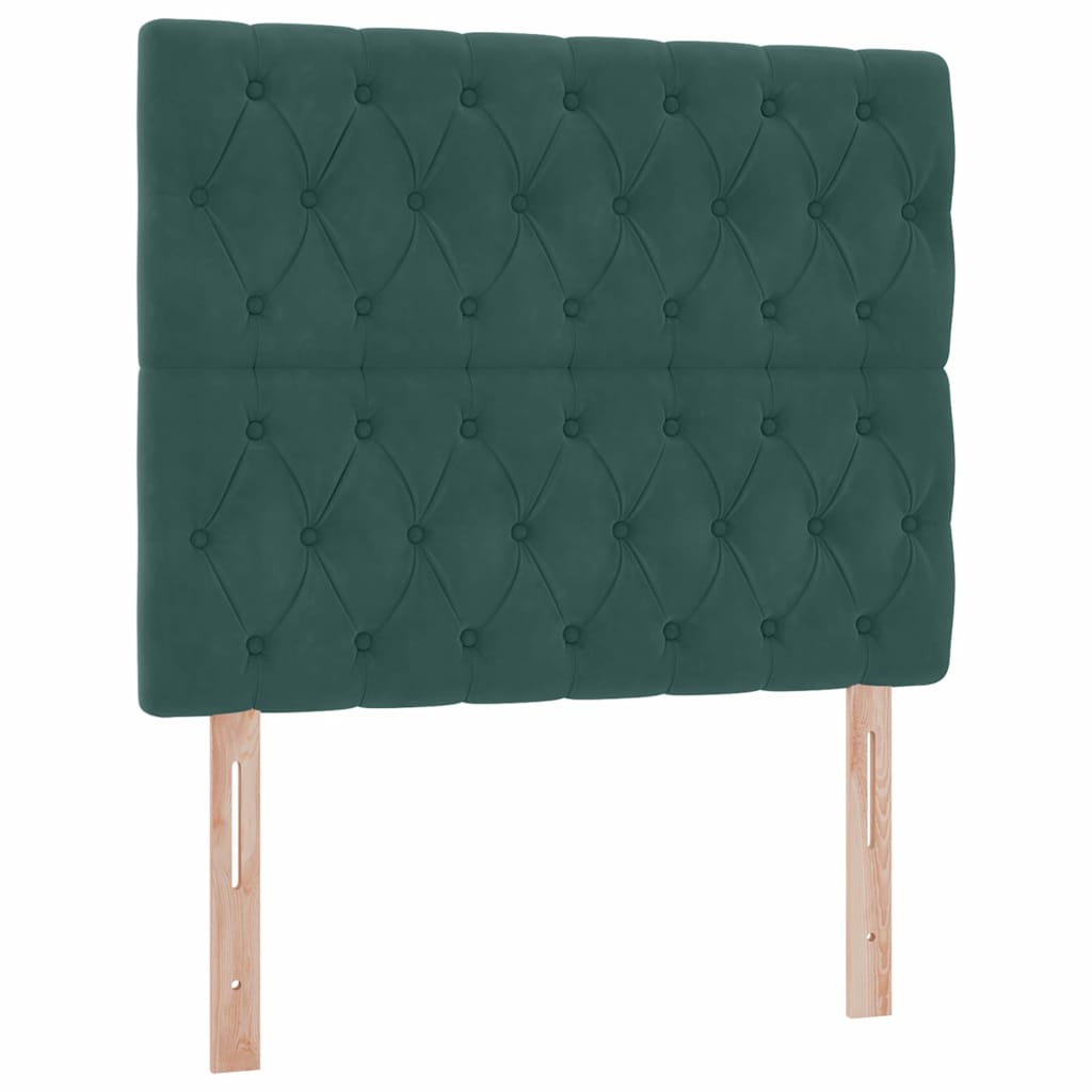 Krevet s prostorom za pohranu s LED-om Tamnozelena 120 x 200 cm