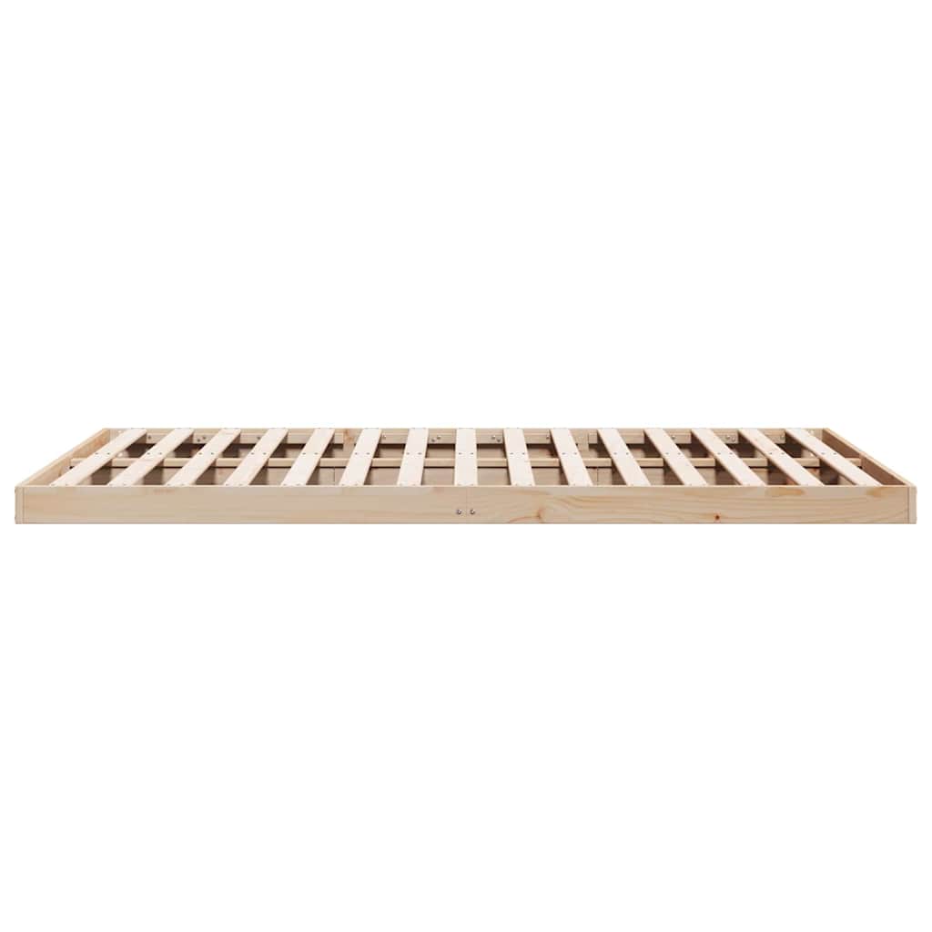 Krevet s daskama Prirodna 213,5 x 184 x 9 cm Čvrsto borovo drvo