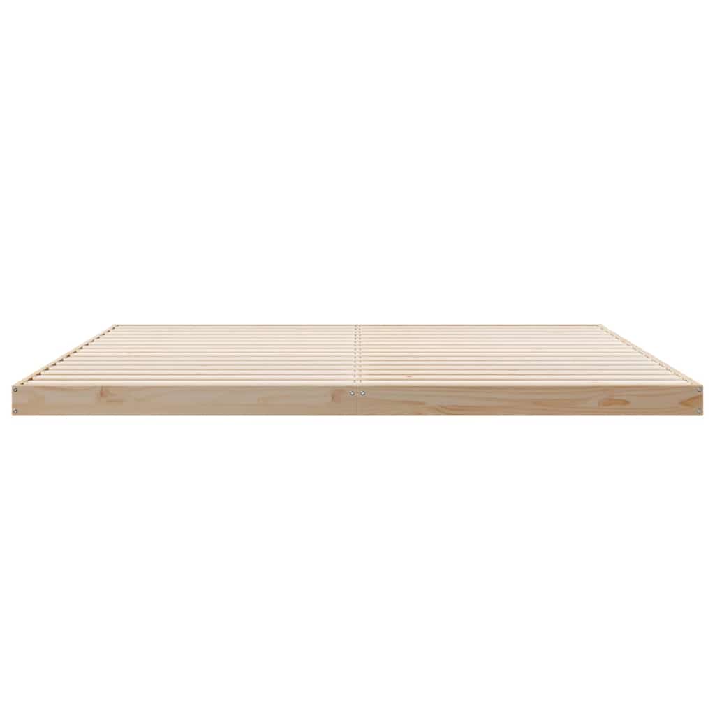 Krevet s daskama Prirodna 213,5 x 204 x 9 cm Čvrsto borovo drvo