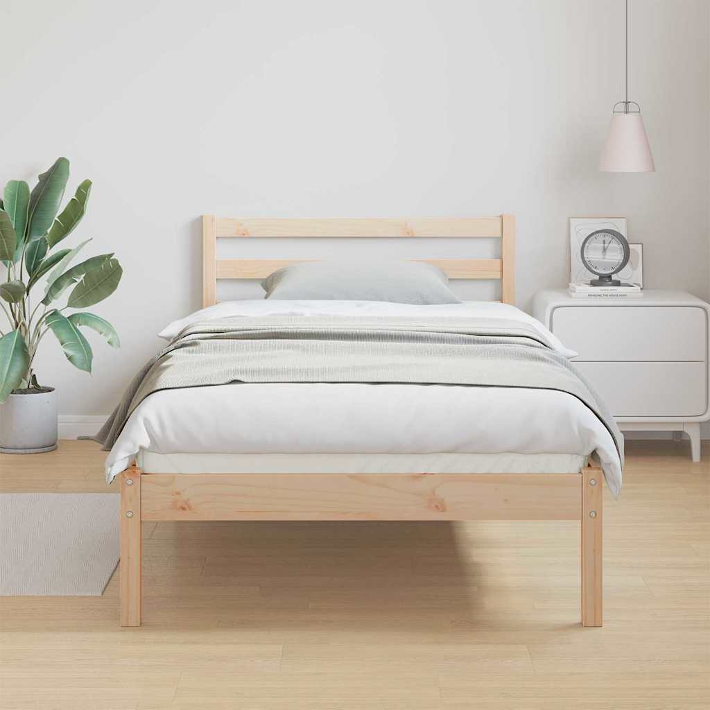 Krevetna konstrukcija s uzglavljem Smeđa 215,5 x 85,5 x 69,5 cm