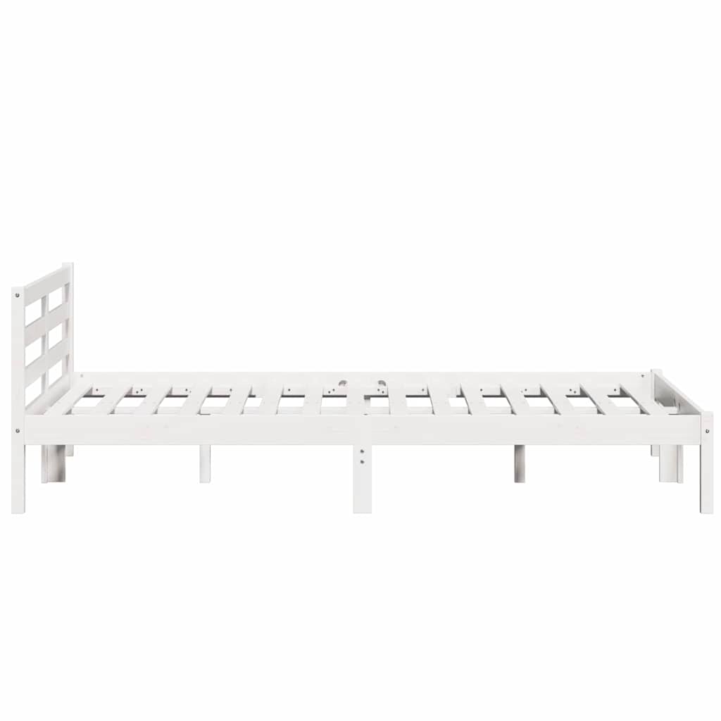 Krevetna konstrukcija Bijelo 215,5 x 145,5 x 69,5 cm