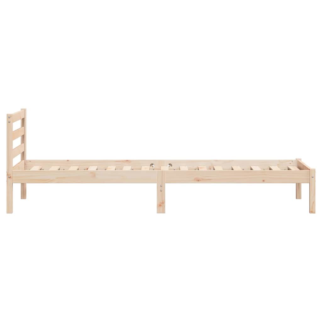 Krevetna konstrukcija s uzglavljem Smeđa 225,5 x 85,5 x 69,5 cm