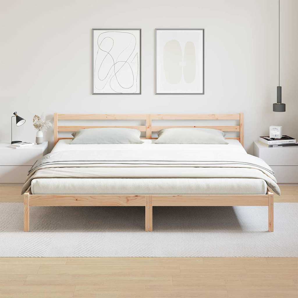 Krevetna konstrukcija Smeđa 225,5 x 185,5 x 69,5 cm