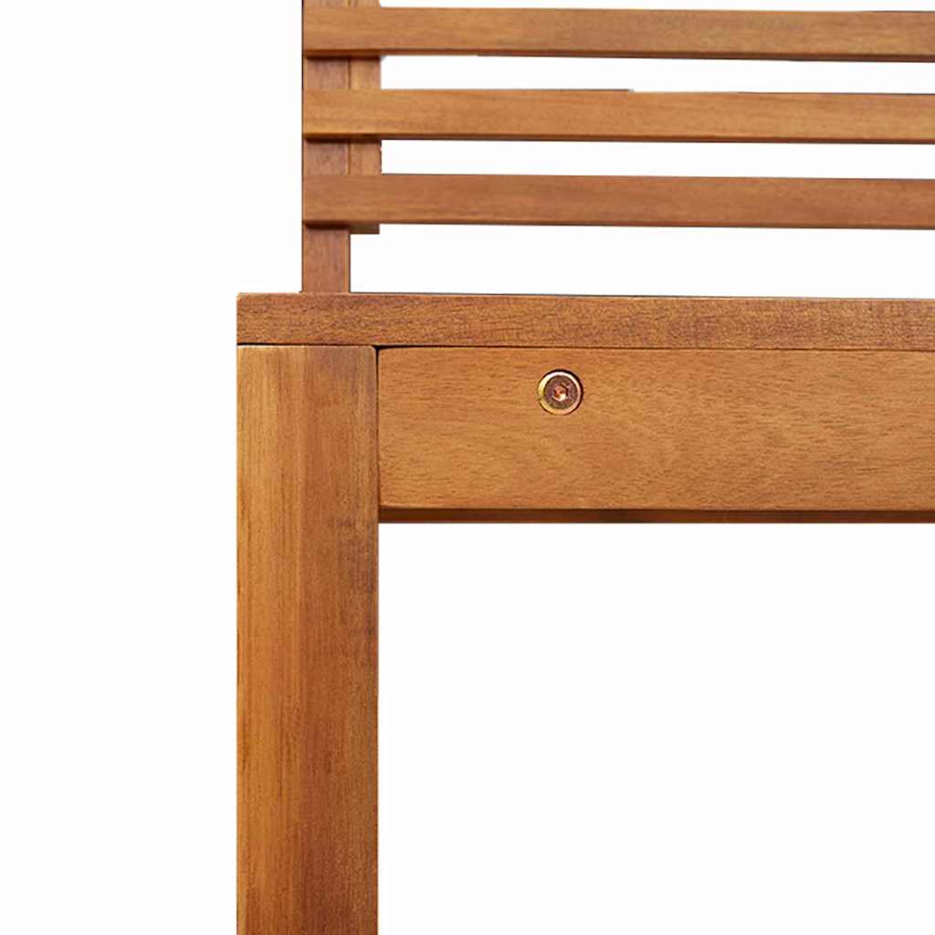 Set vrtne klupe 5 pcs Smeđa Čvrsto drvo akacije