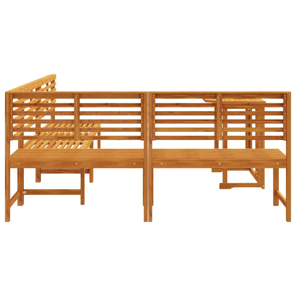 Set vrtne klupe 4 pcs Smeđa Čvrsto drvo akacije