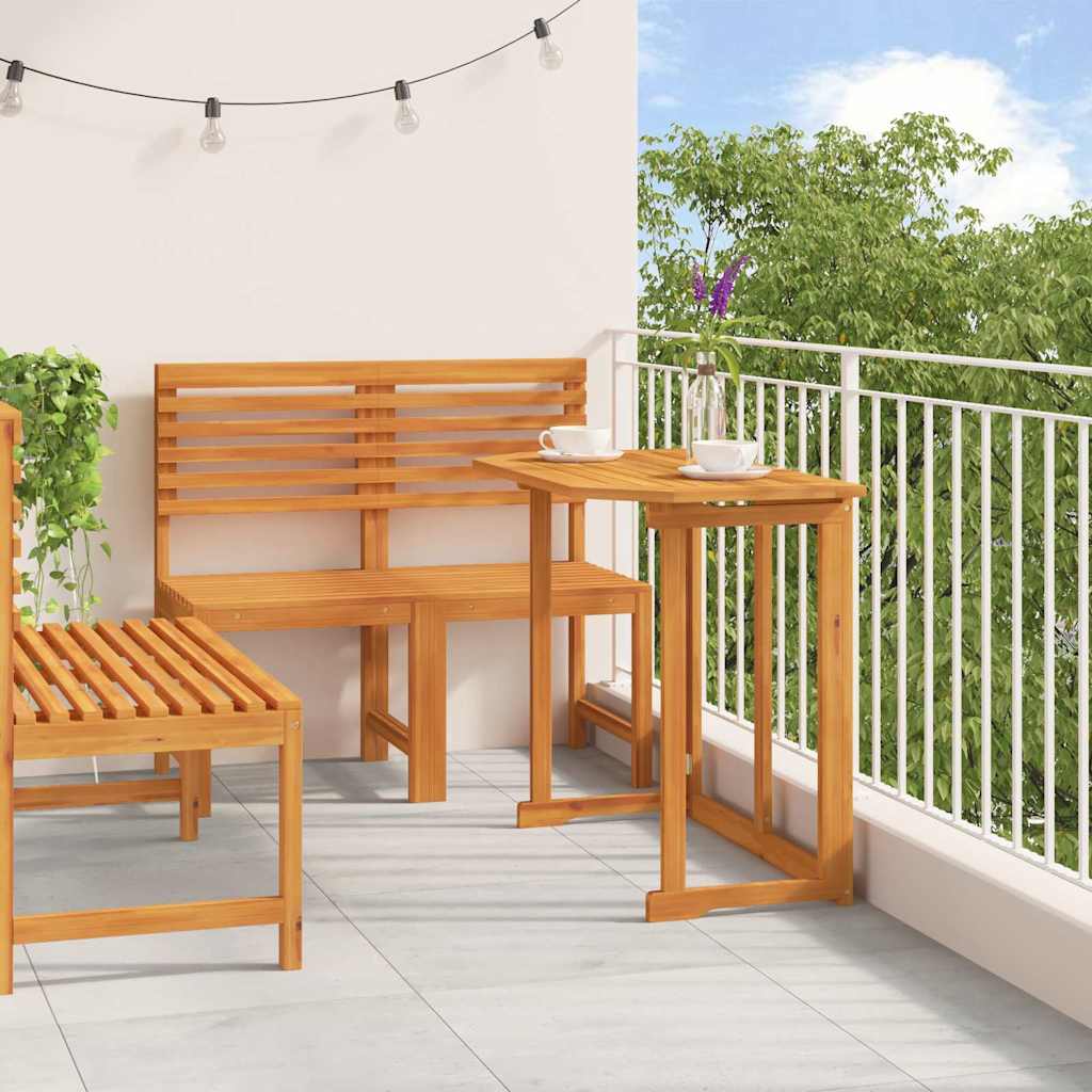 Bistro set za vrt 3 pcs Smeđa Čvrsto drvo akacije