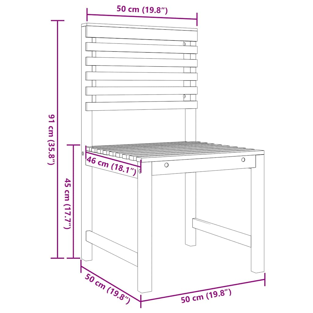 Bistro set za vrt 3 pcs Smeđa Čvrsto drvo akacije