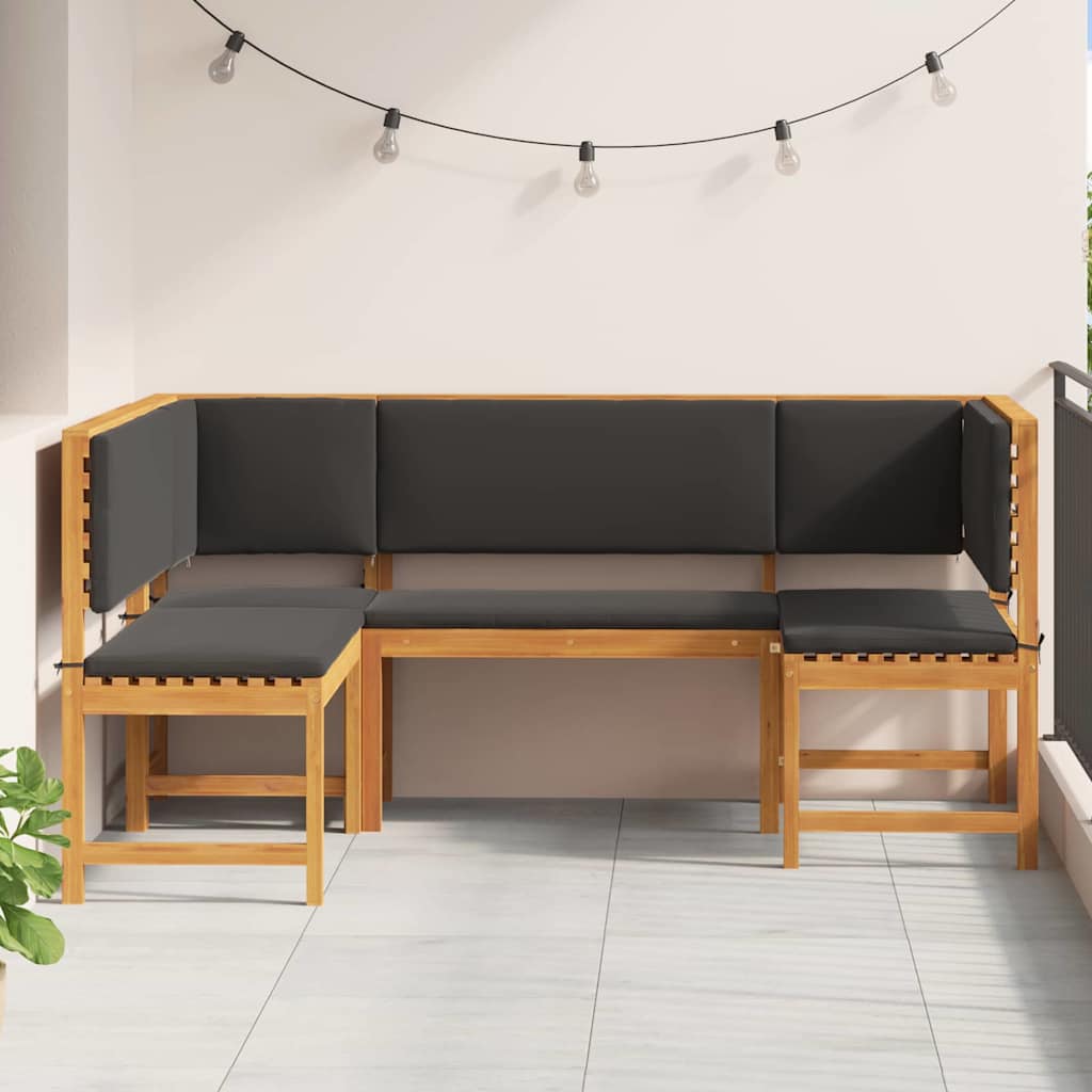 Set vrtne klupe 3 pcs Smeđa Čvrsto drvo akacije