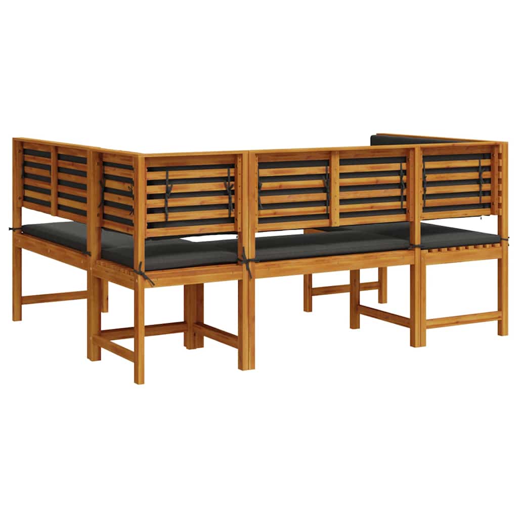 Set vrtne klupe 3 pcs Smeđa Čvrsto drvo akacije