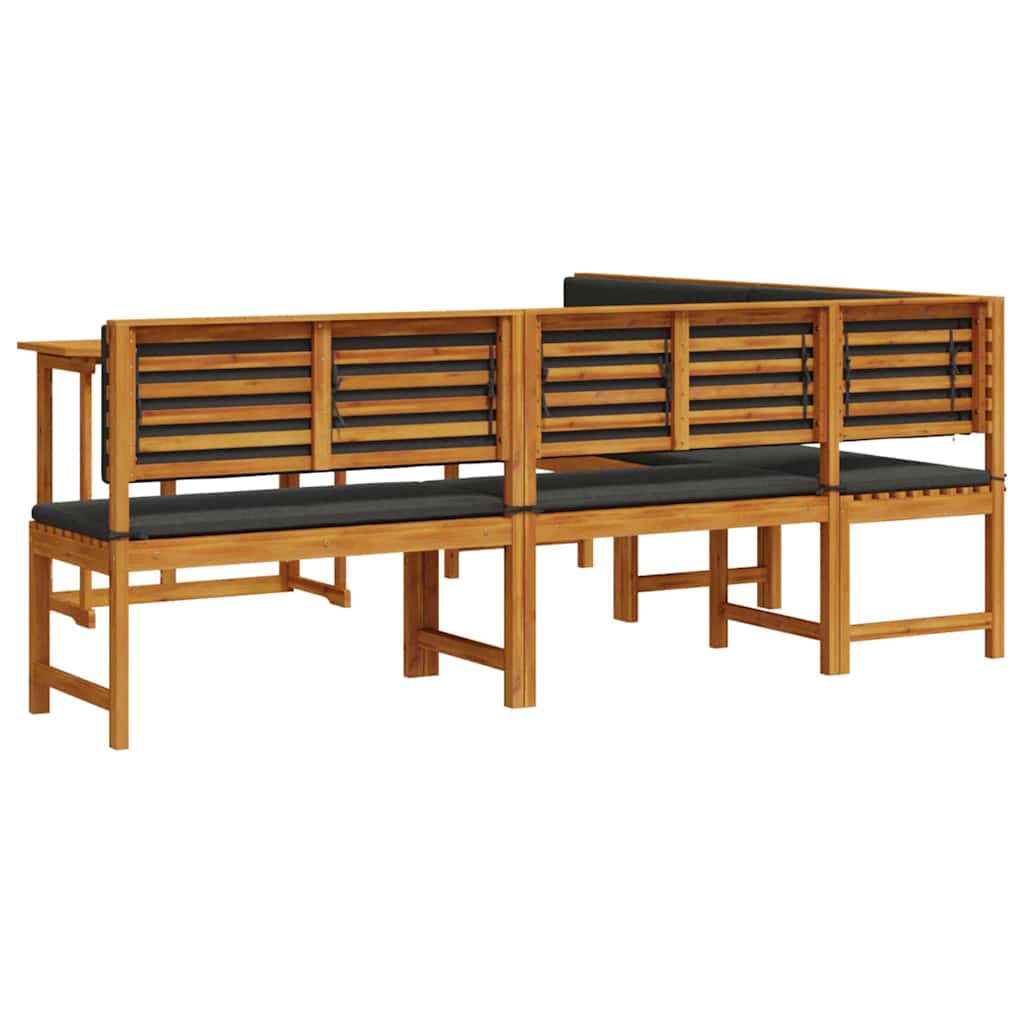 Set vrtne klupe 4 pcs Smeđa Čvrsto drvo akacije