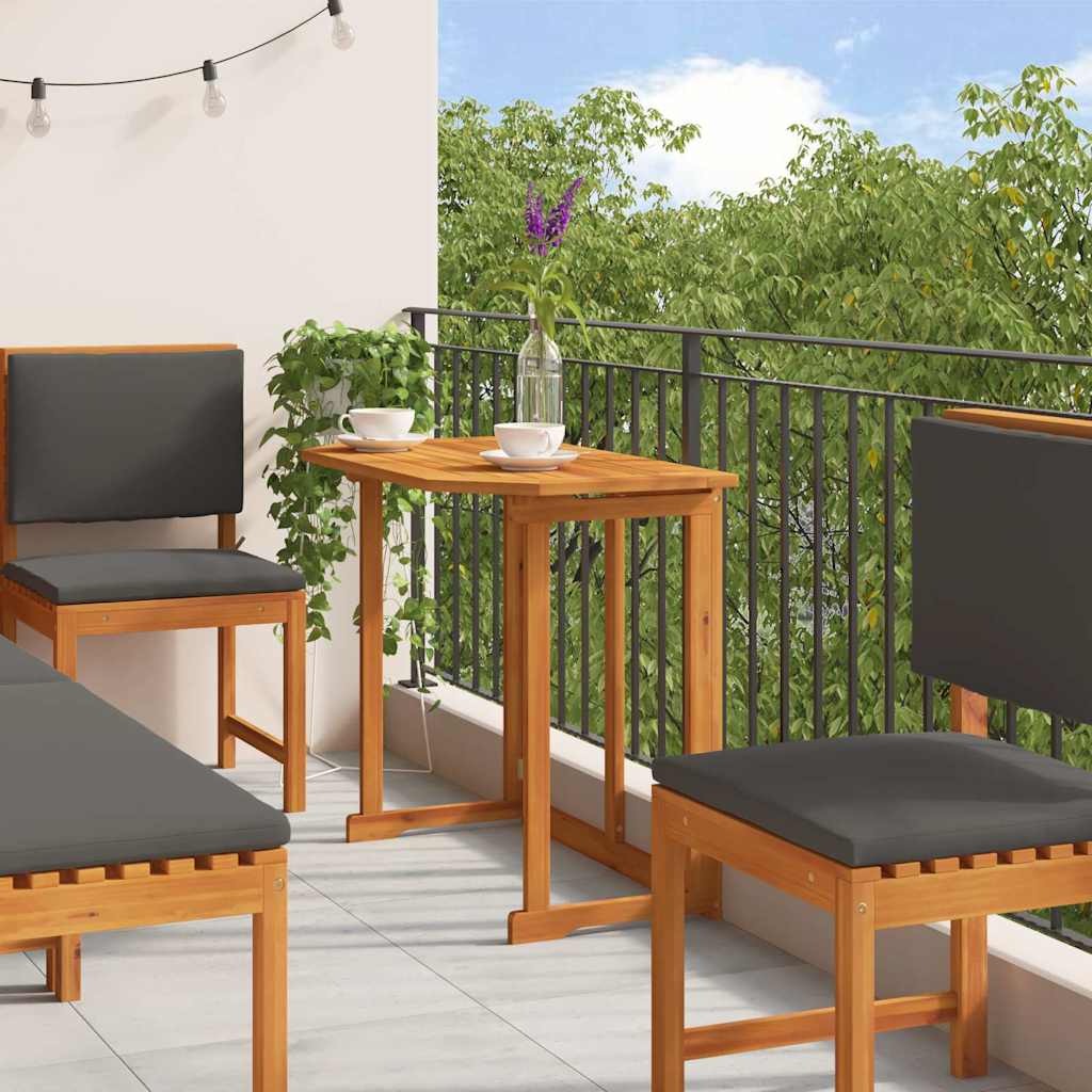 Bistro set za vrt 6 pcs Smeđa Čvrsto drvo akacije