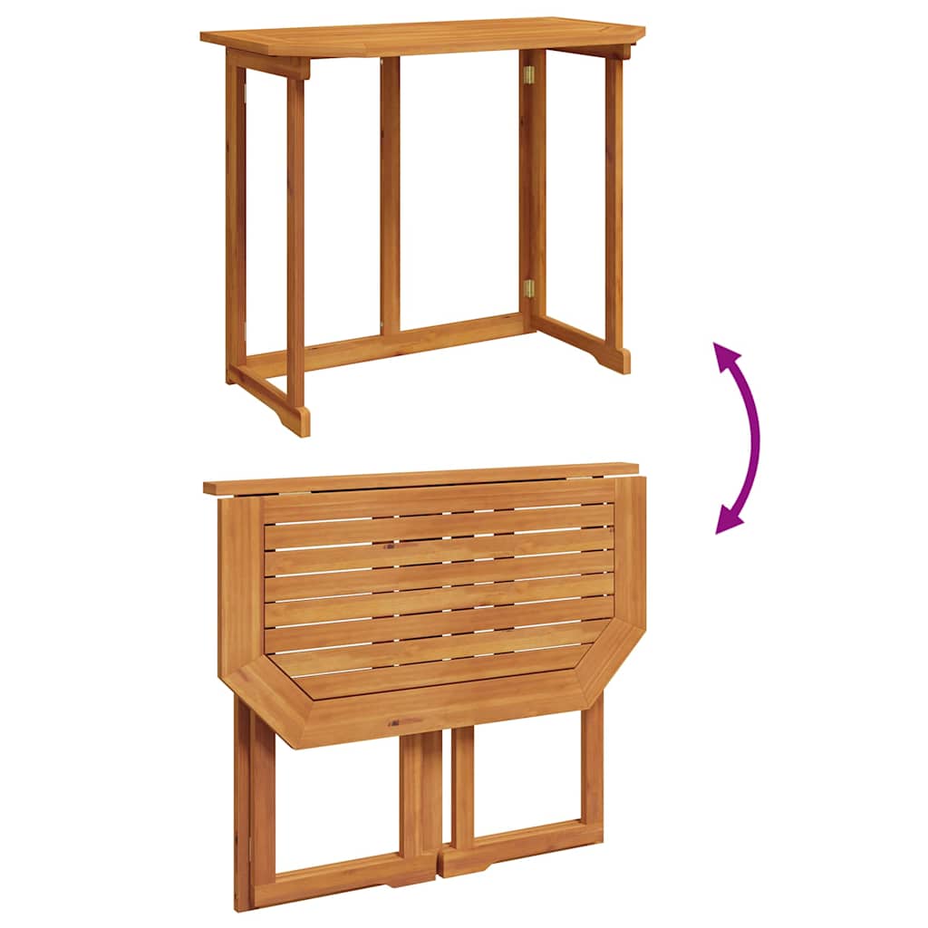 Bistro set za vrt 5 pcs Smeđa Čvrsto drvo akacije