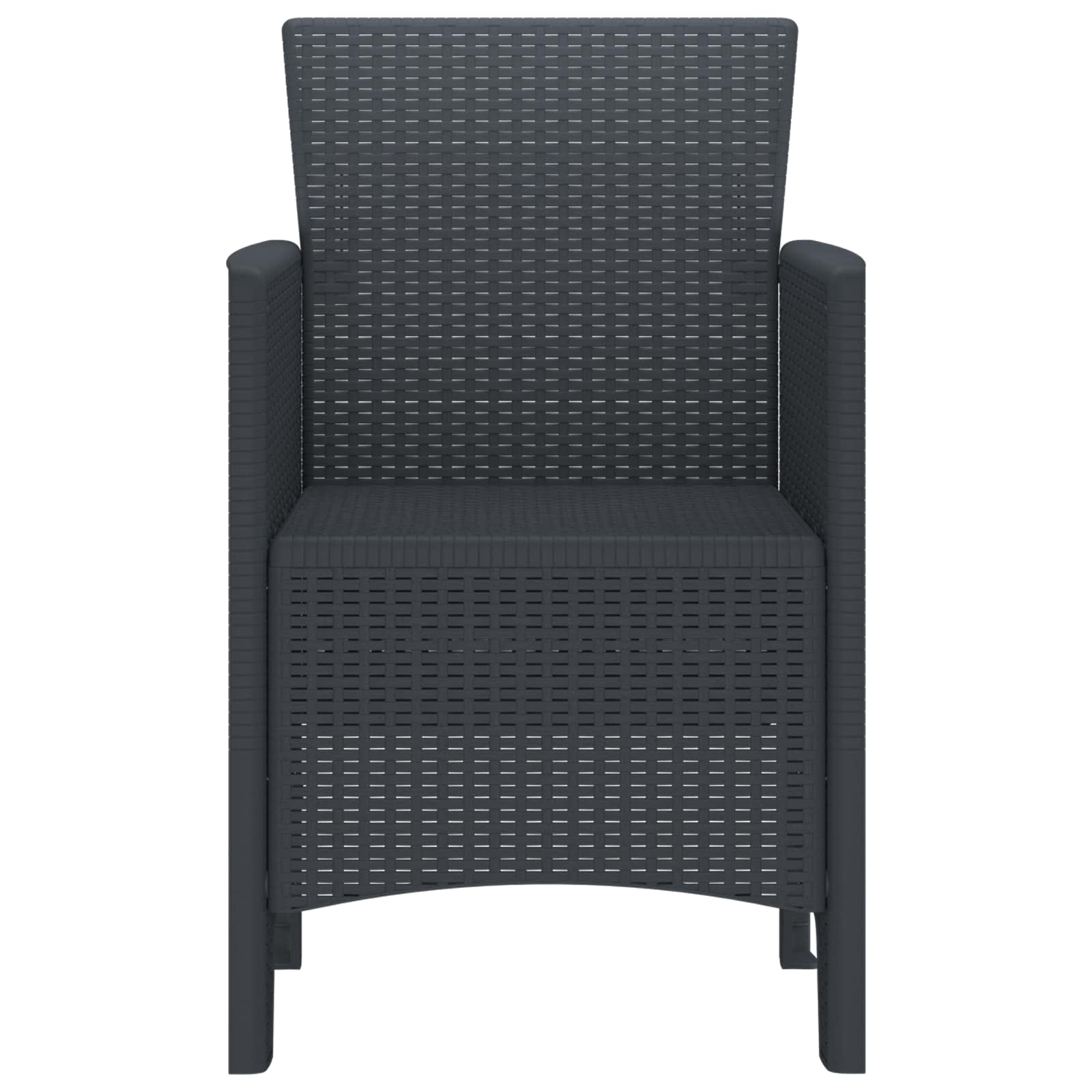 Vrtna stolica 2 pcs Antracit 53 x 49 x 85 cm Polipropilen