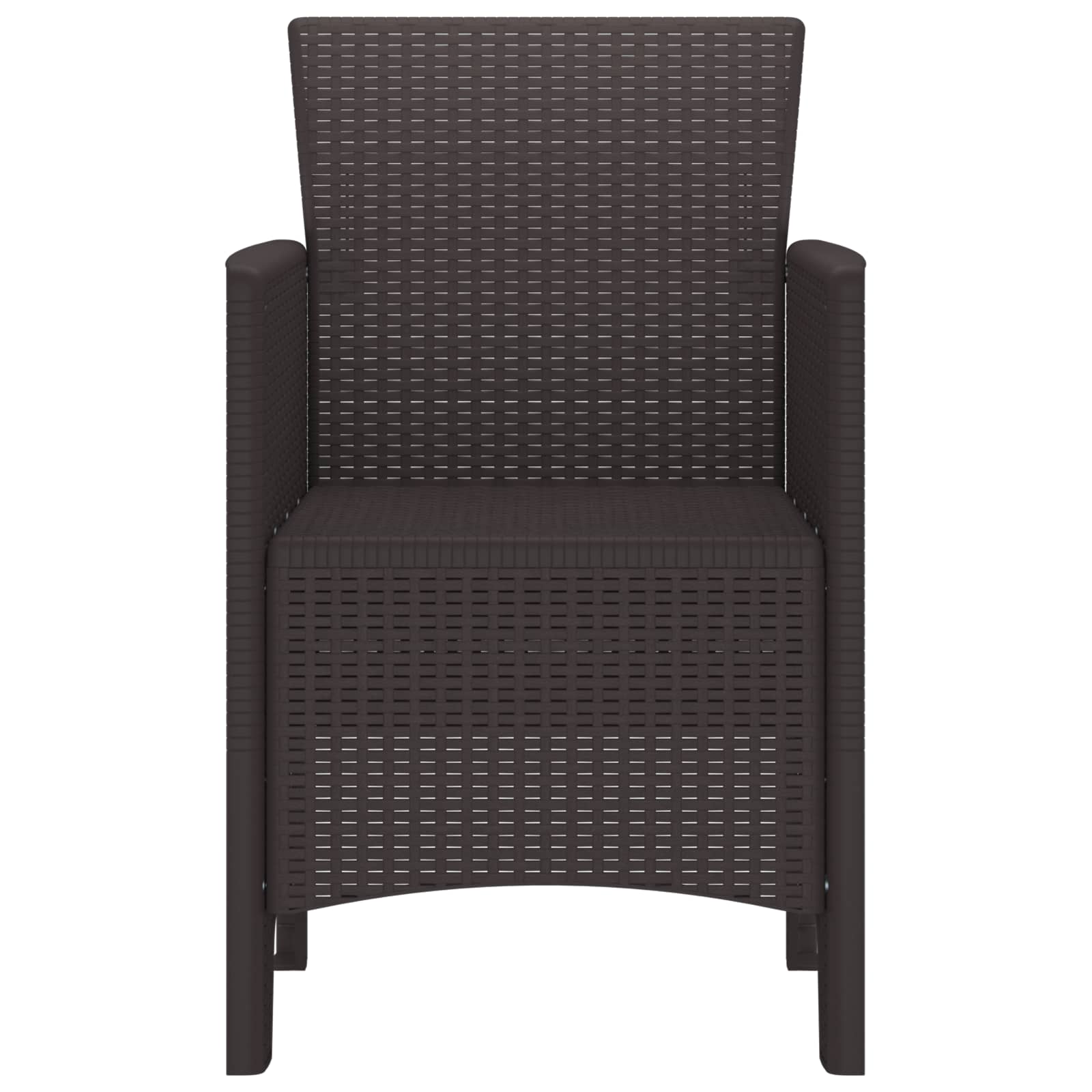Vrtna stolica 2 pcs Smeđa 53 x 49 x 85 cm Polipropilen