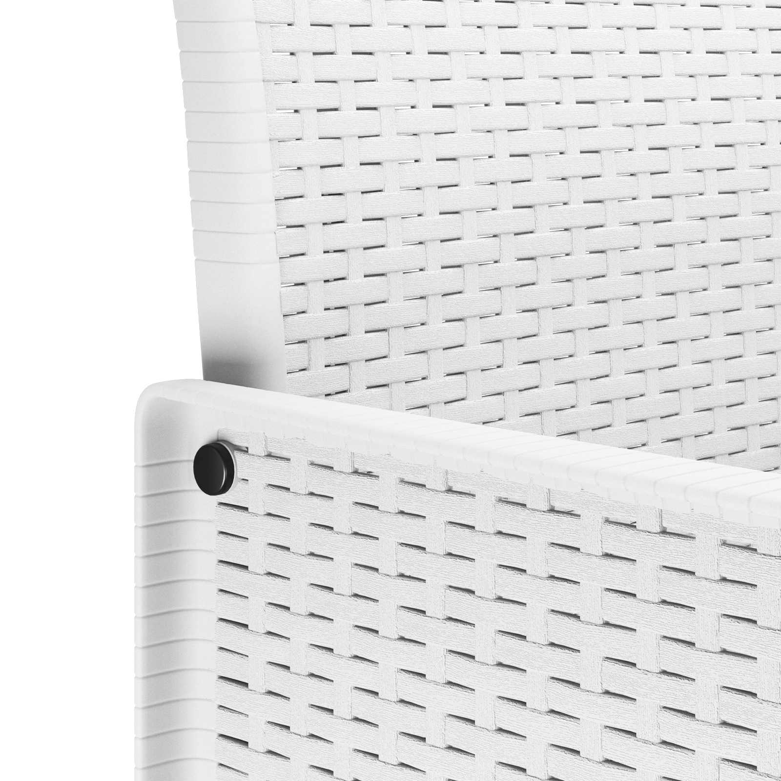 Vrtna stolica 4 pcs Bijelo 53 x 49 x 85 cm Polipropilen