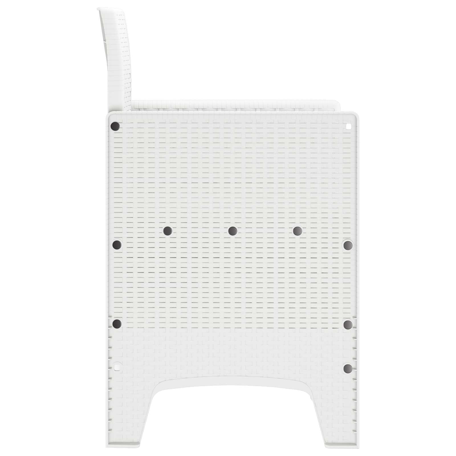 Vrtna stolica 4 pcs Bijelo 53 x 49 x 85 cm Polipropilen