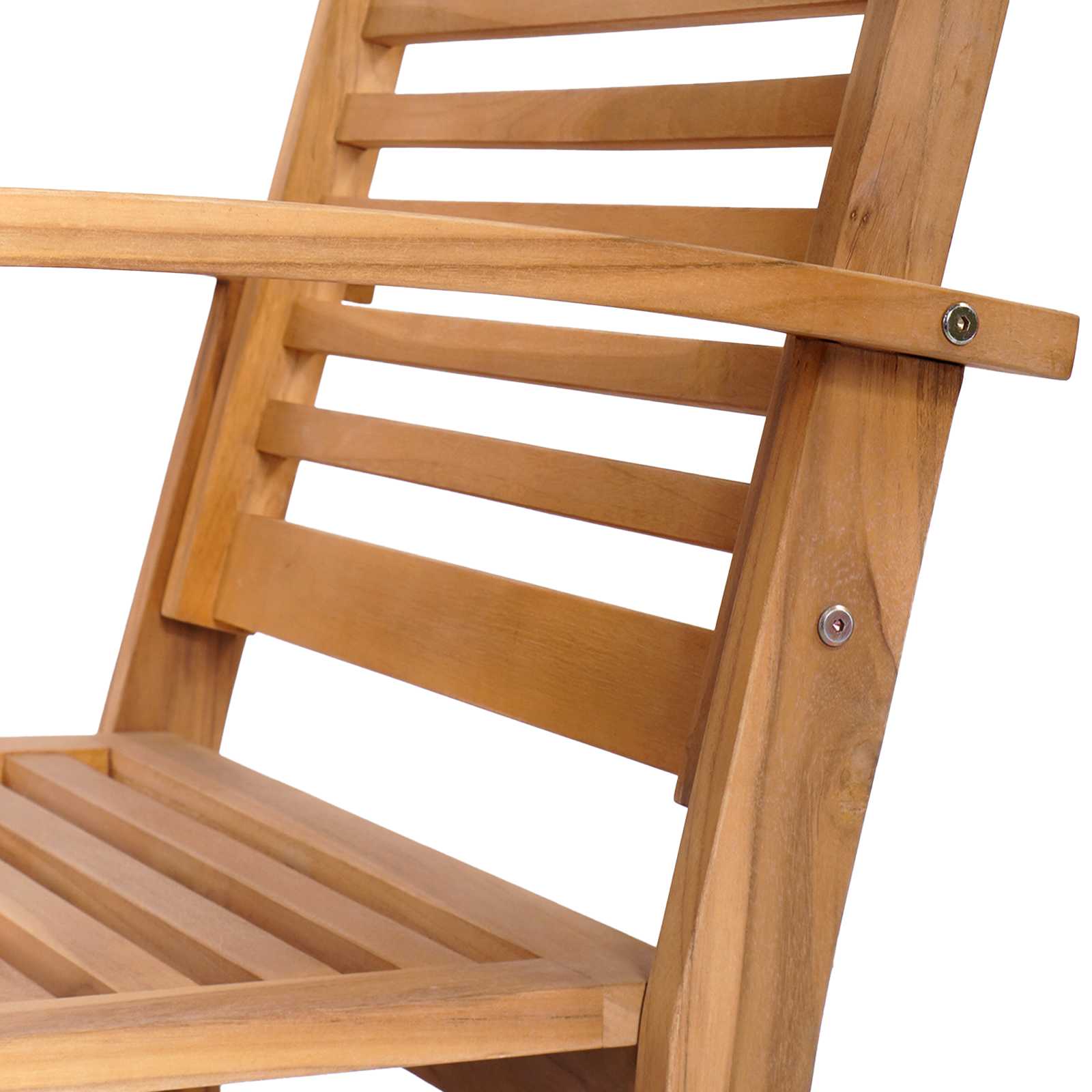 Sjedeća garnitura za vrt 5 pcs Prirodna Čvrsto teak drvo