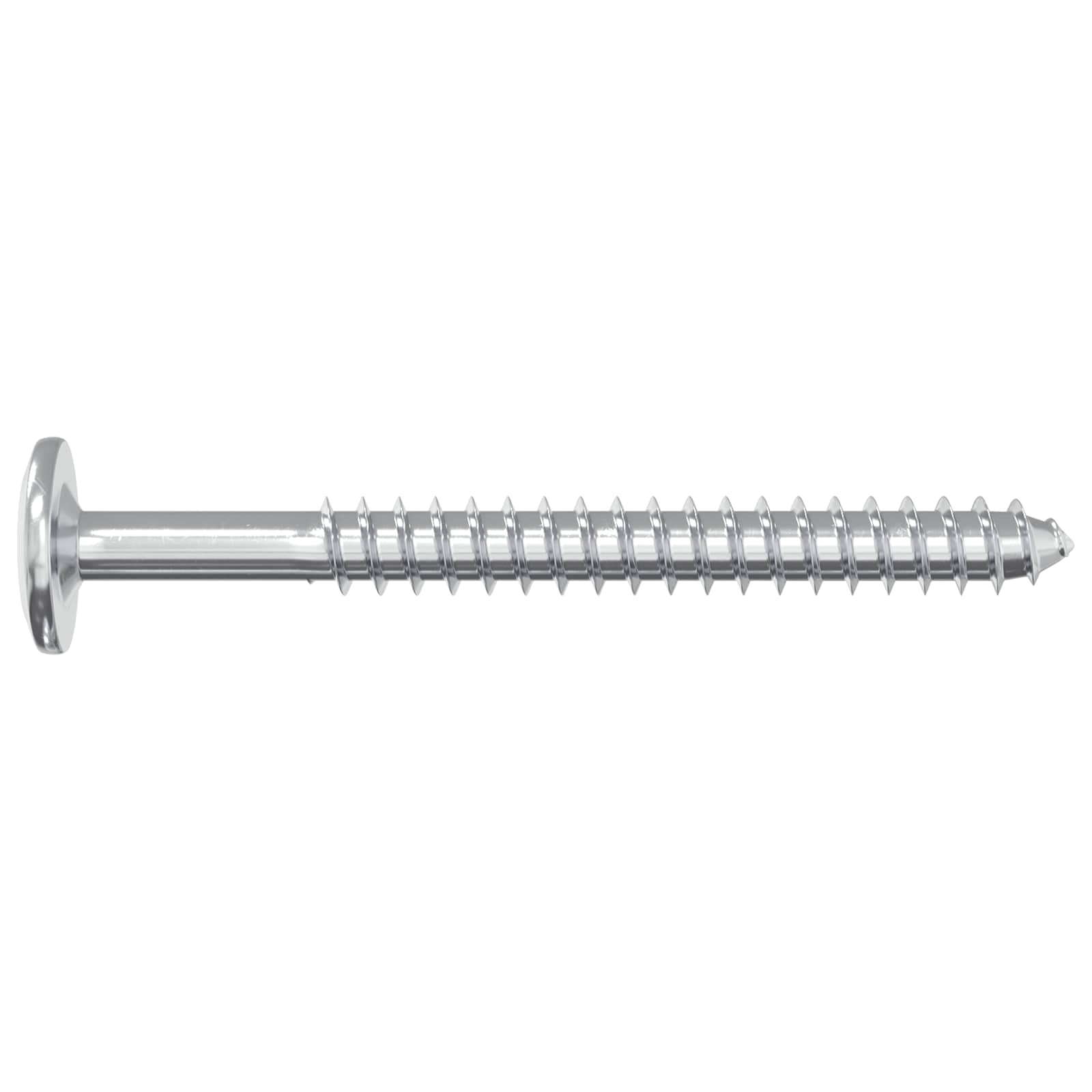 Drvene vijake 12 pcs Srebrno M6 x 70 mm Čelik