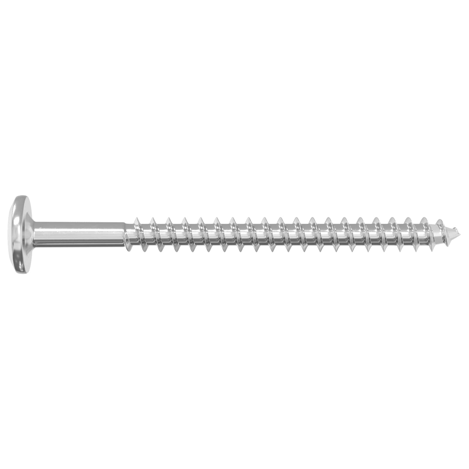 Drvene vijake 12 pcs Srebrno M6 x 70 mm Čelik