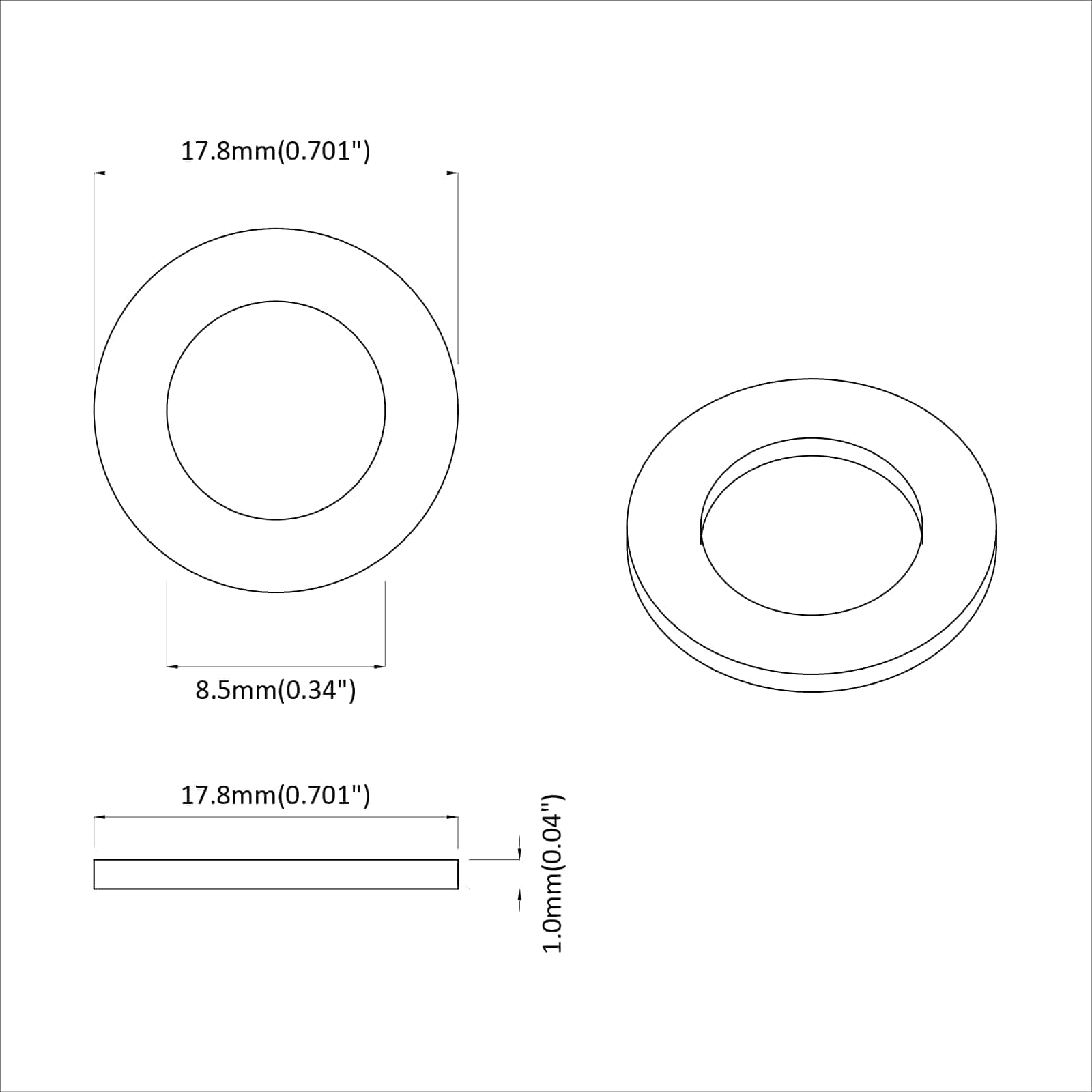 Podlošci 2 pcs Srebrno 16 x 16 x 1,5 cm Željezo