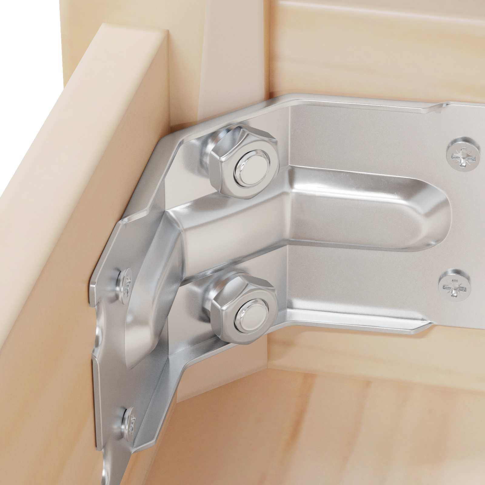 Šesterokutna matica 2 pcs Srebrno m8 Metal