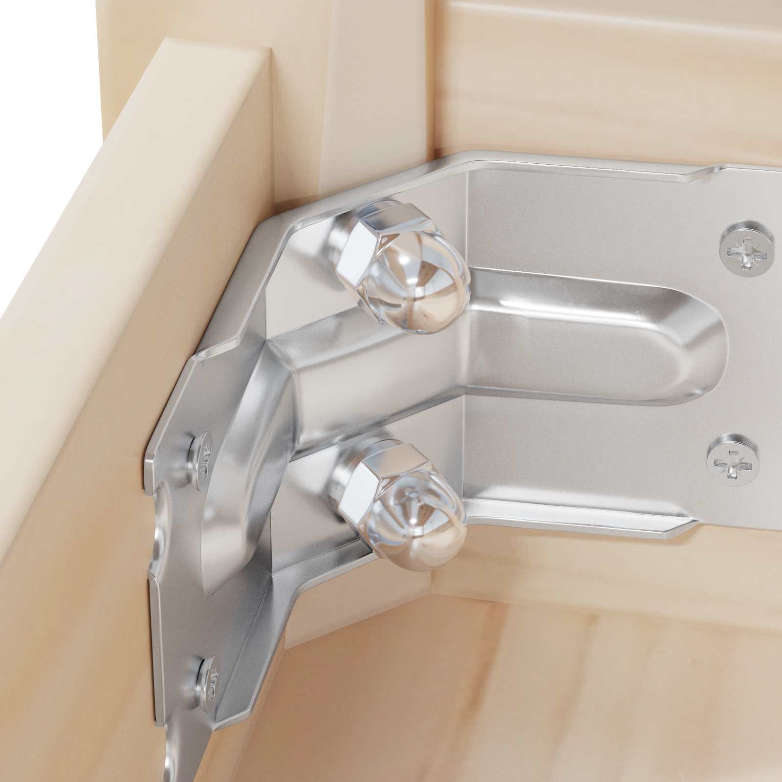 Šesterokutne žižak matice 2 pcs Srebrno m8 Metal