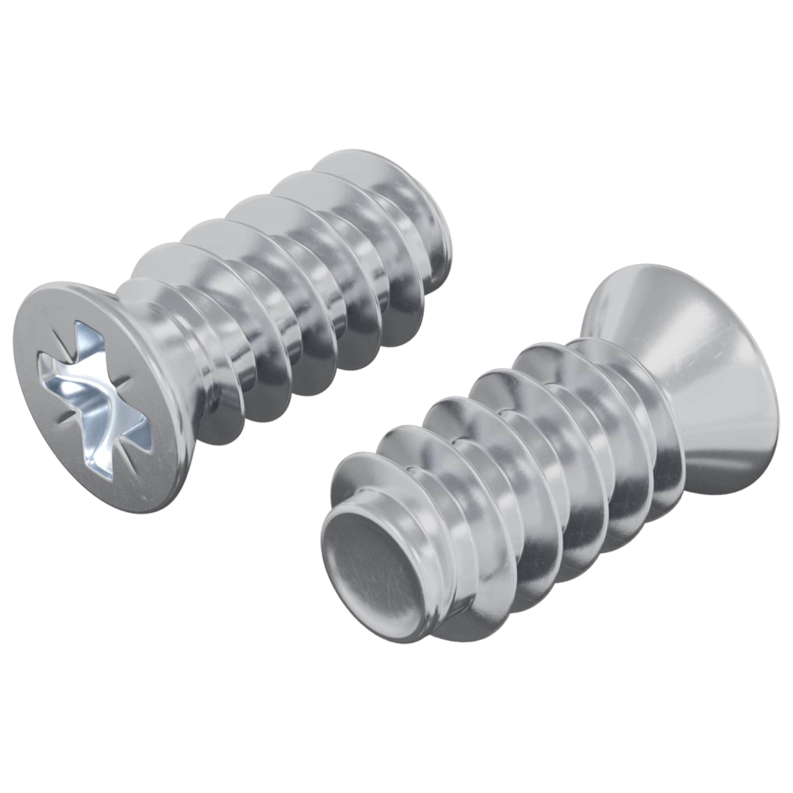 Vijak 2 pcs Srebrno M6 x 12 mm Željezo