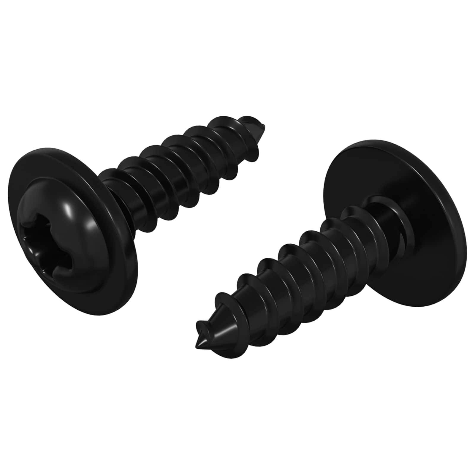 Samoupravni čavao 2 pcs Crna 3,5 x 12 mm Željezo