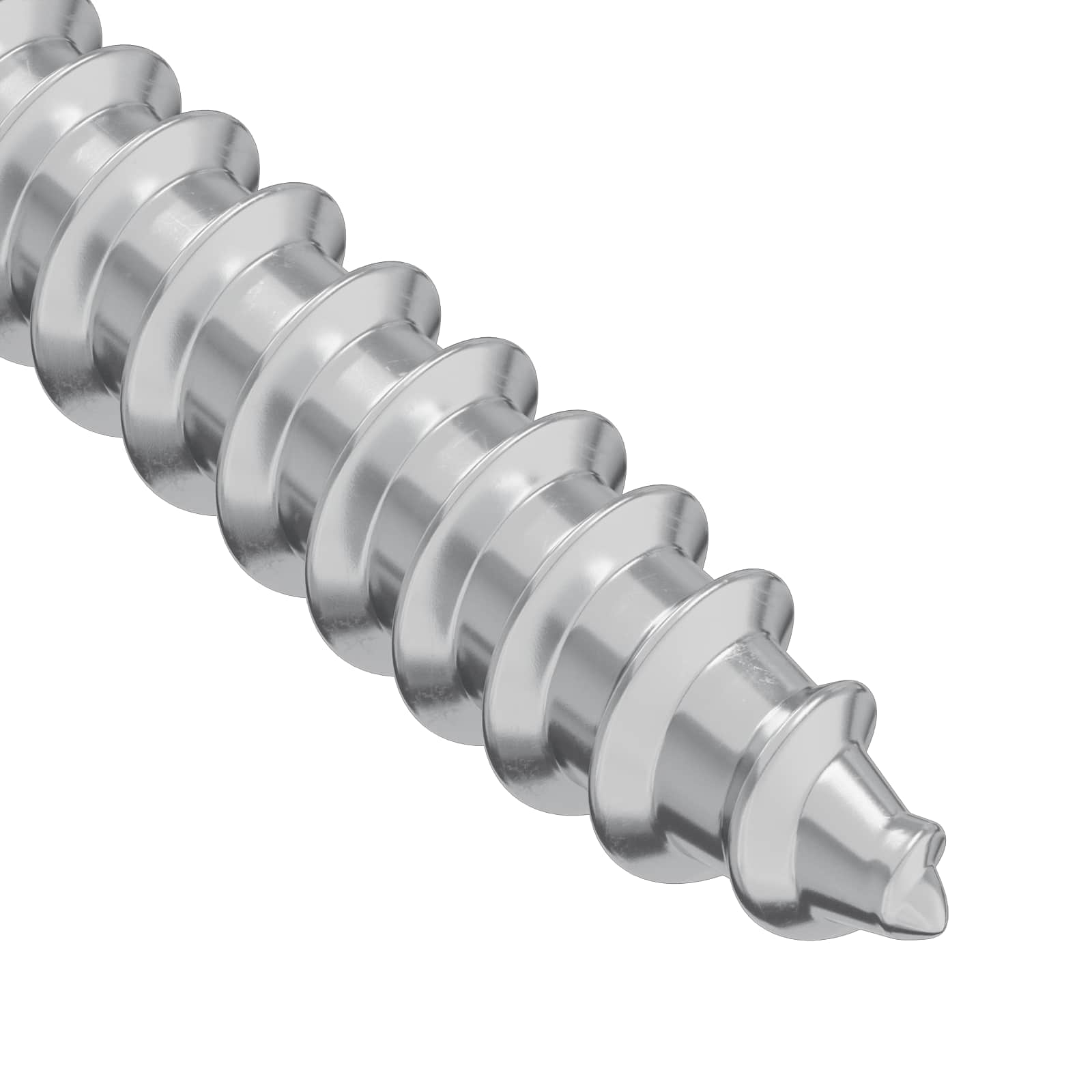 Drveni vijak 2 pcs Srebrno 9,8 x 53 mm Čelik