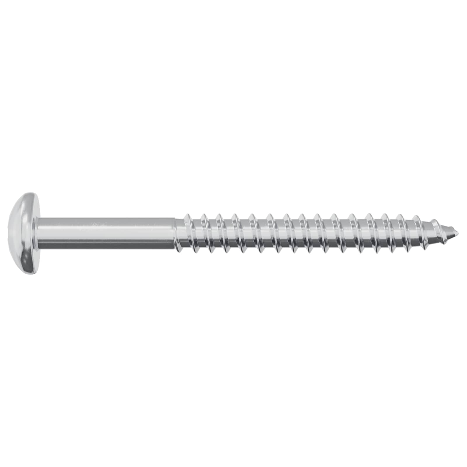 Drveni vijak 12 pcs Srebrno 9,8 x 53 mm Čelik