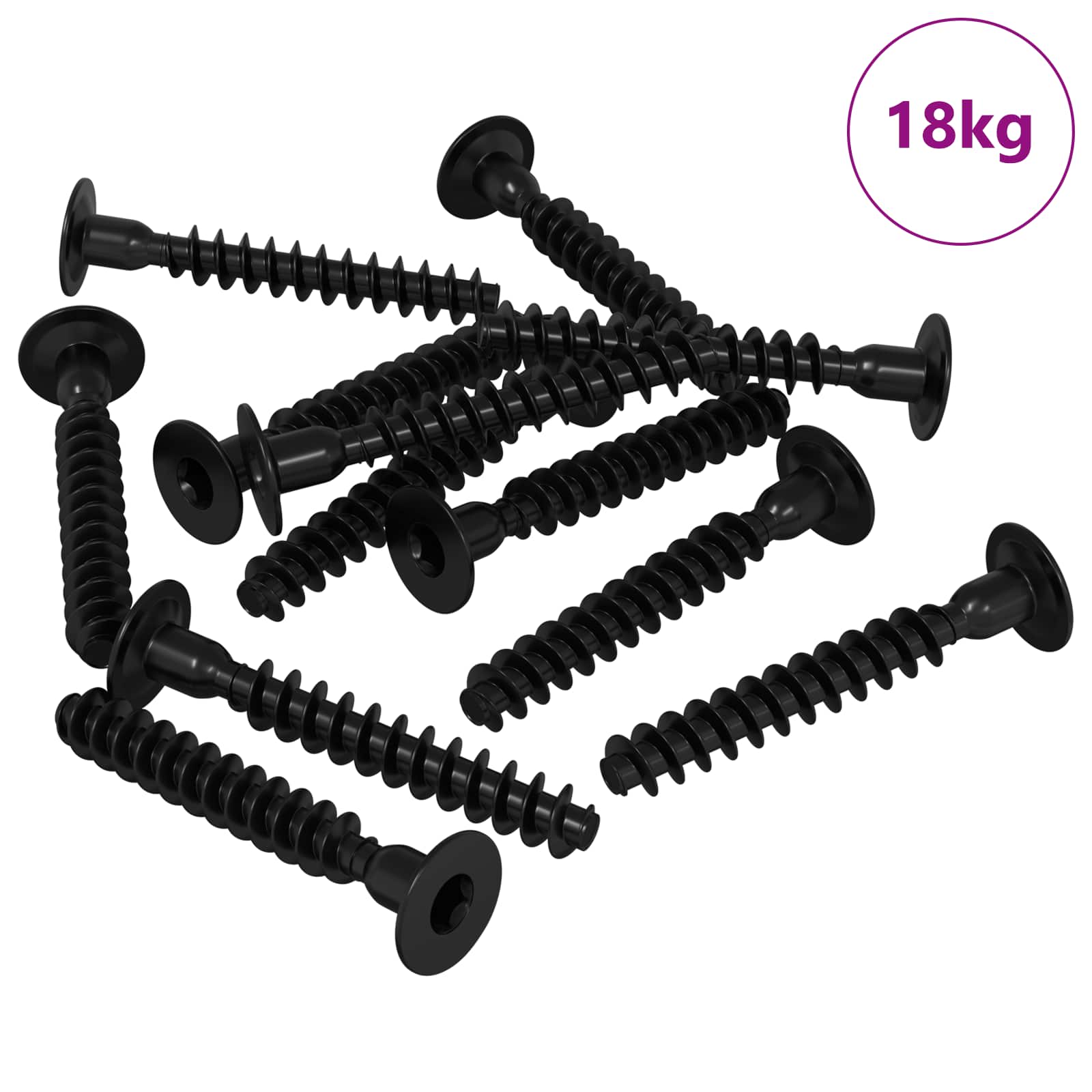 Šestarasti vijak s čepom 5143 pcs Crna Željezo