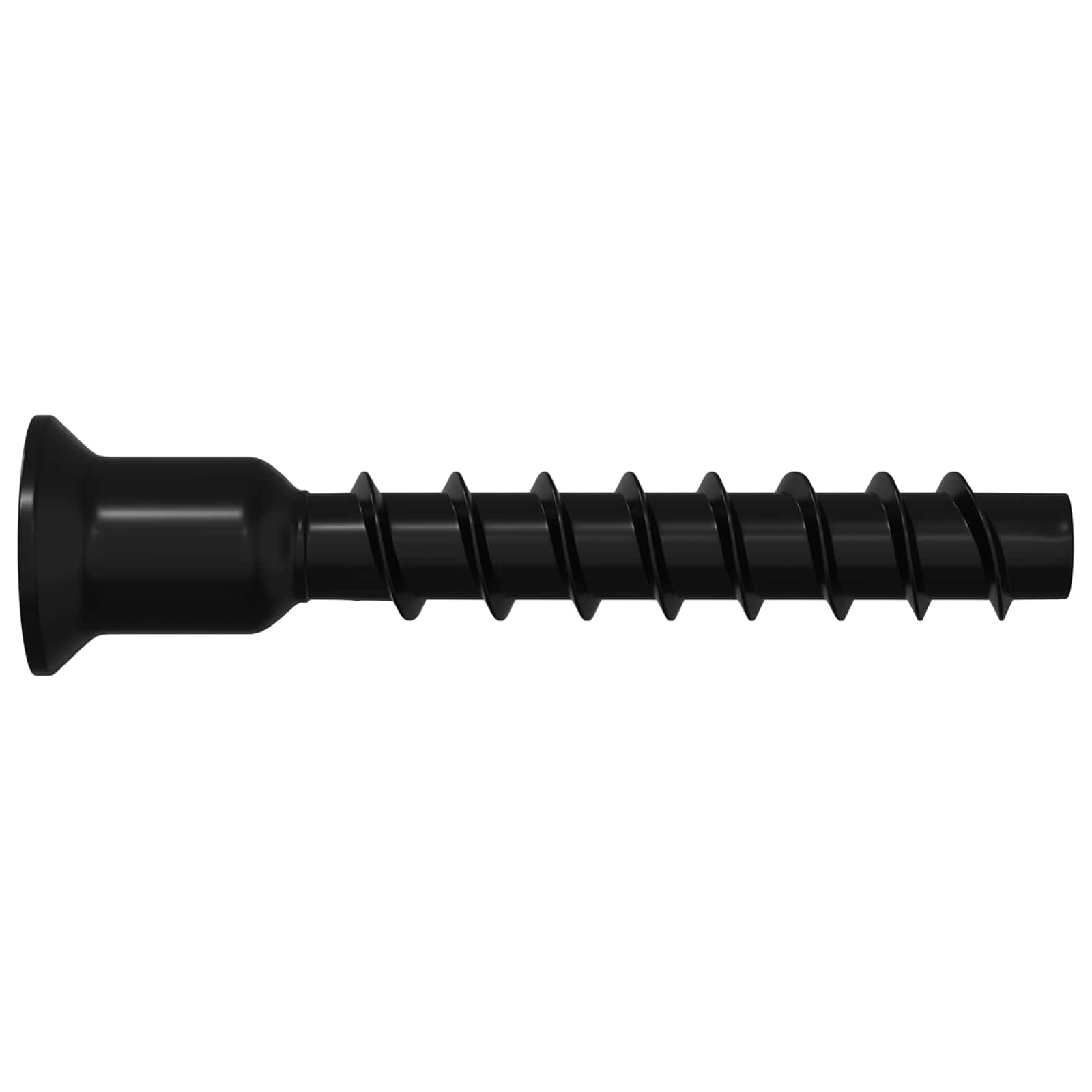 Šestarasti vijak s čepom 12 pcs Crna 7 x 40 mm Željezo