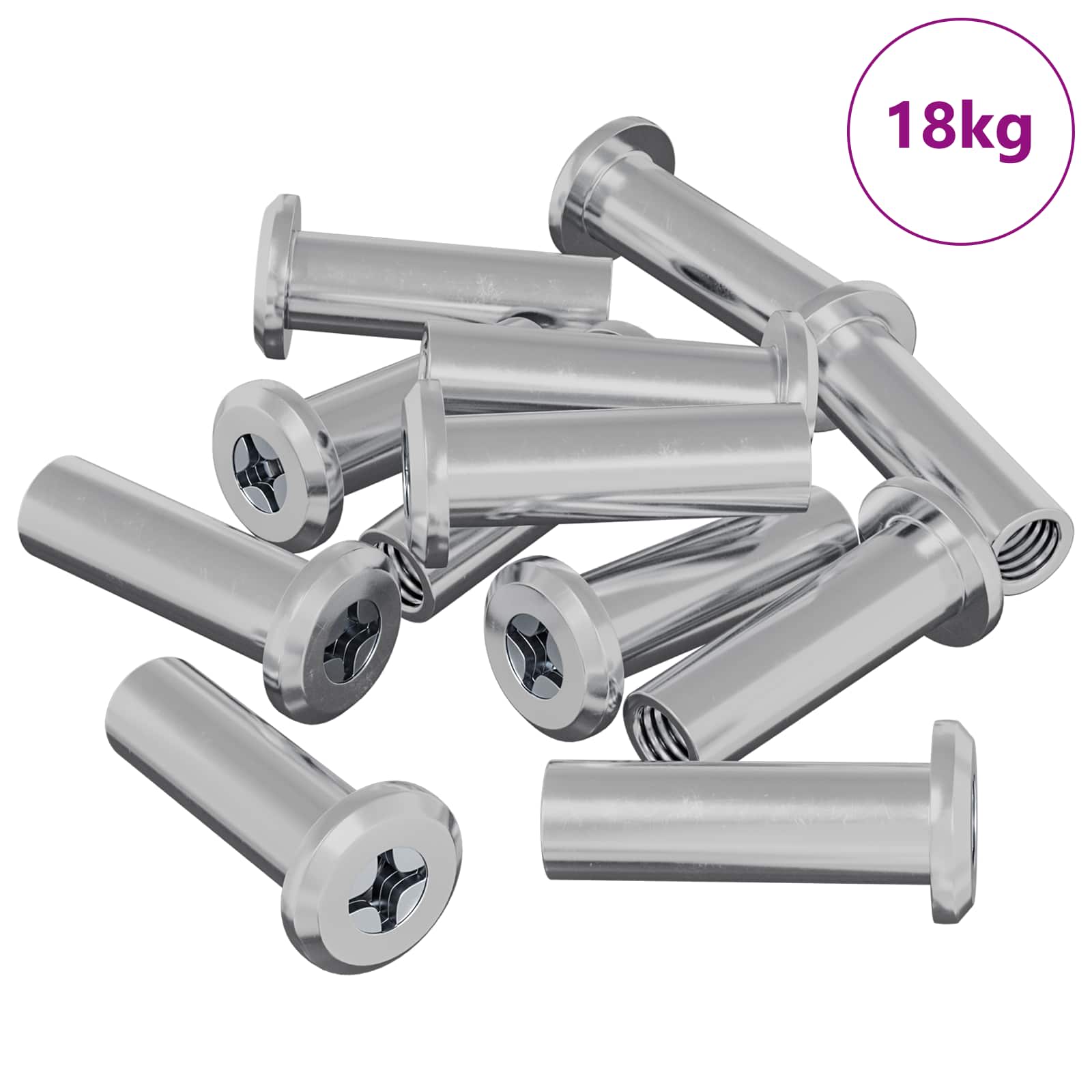 Sigurnosna matica 2857 pcs Srebrno Čelik