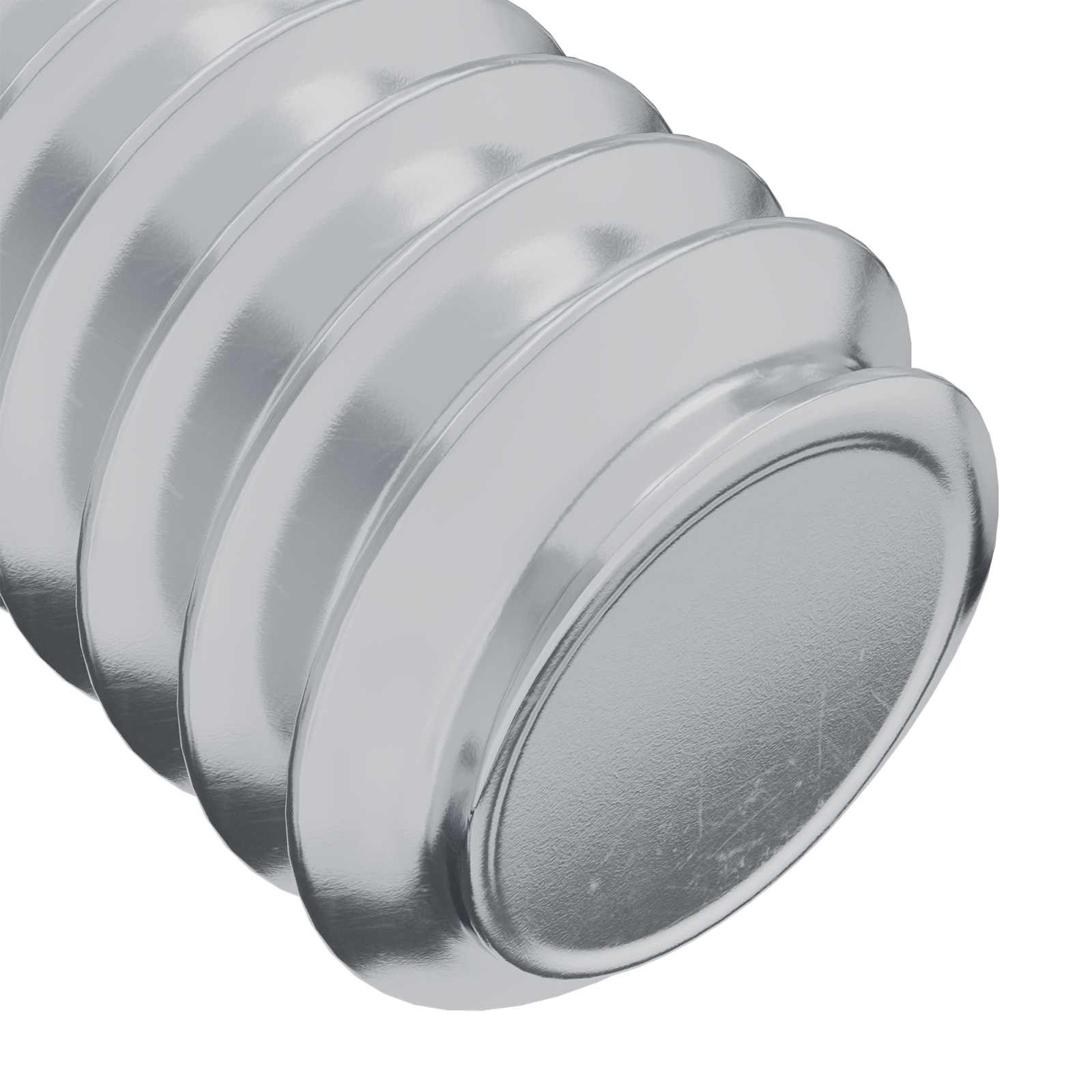 Vijak s plastičnom glavom 2 pcs Srebrno M6 x 15 mm Čelik