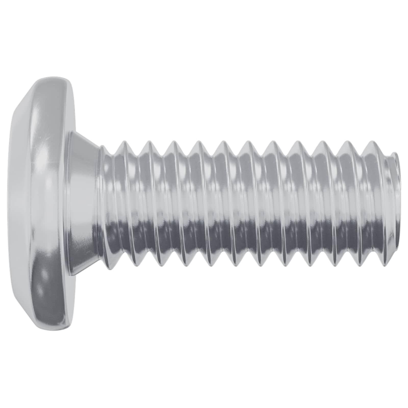 Vijak s plastičnom glavom 2 pcs Srebrno M6 x 15 mm Čelik