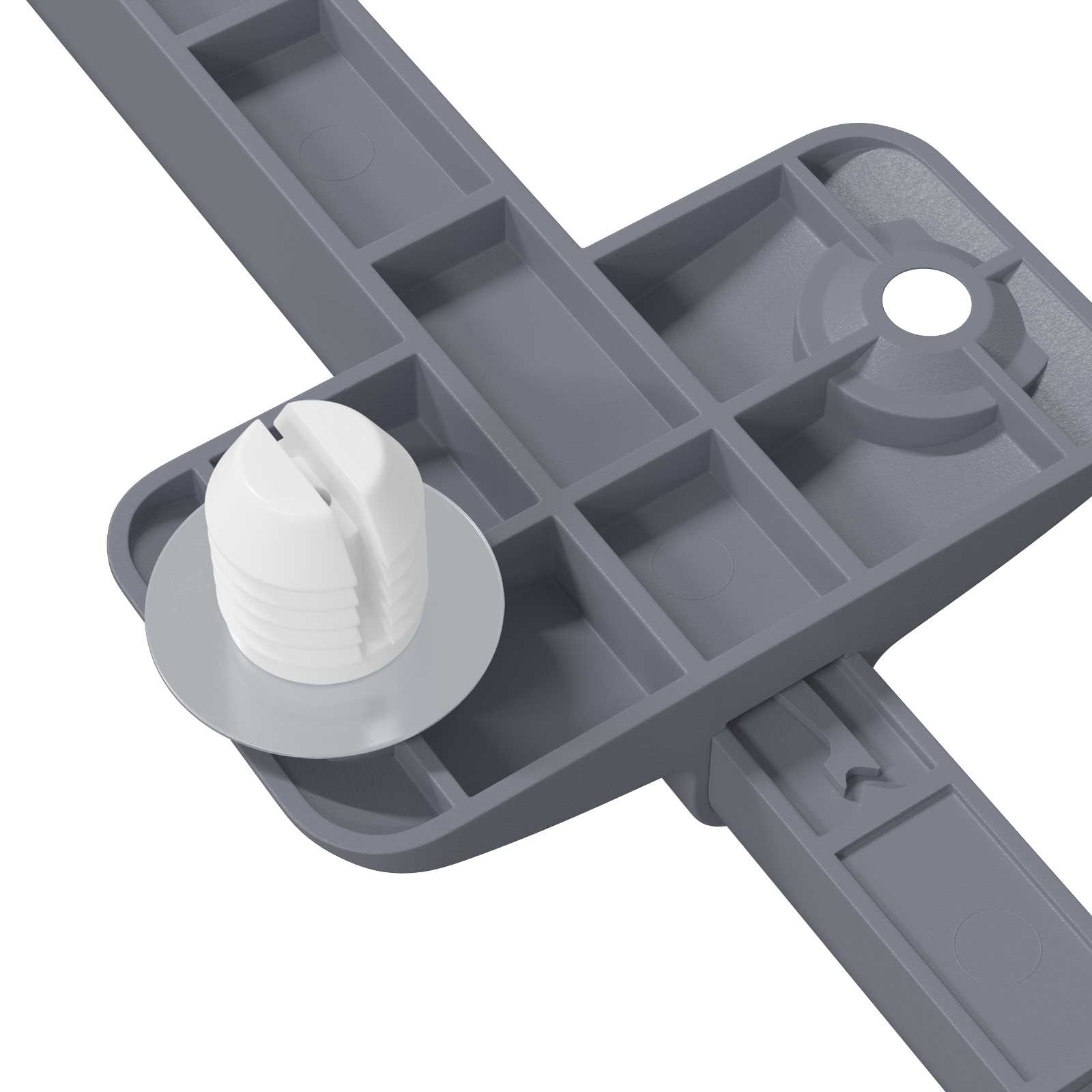 Tihi zatvarač 12 pcs Siva 125 x 47 x 15 mm PP
