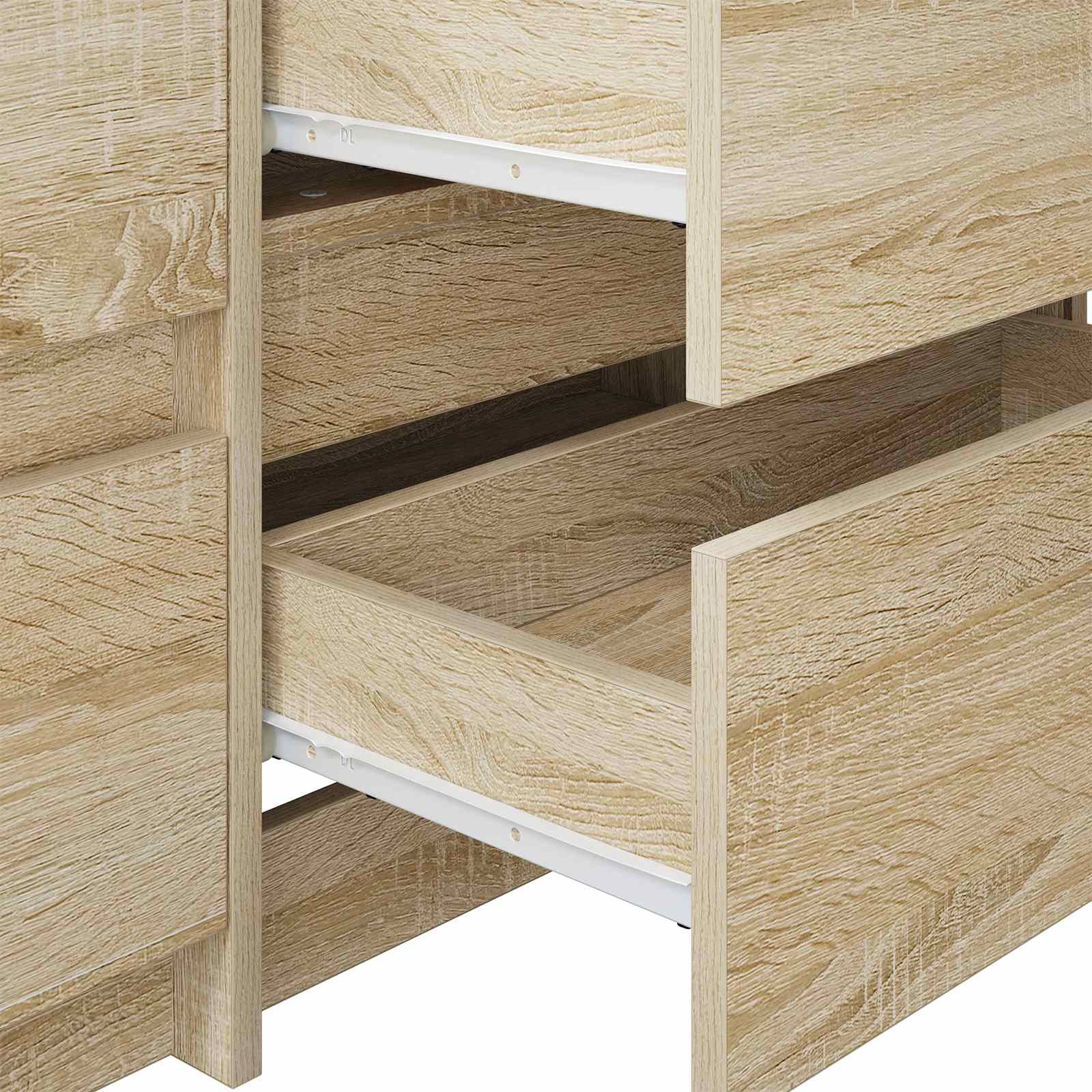 Klizač za ladice 12 pcs Bijelo 250 mm Čelik