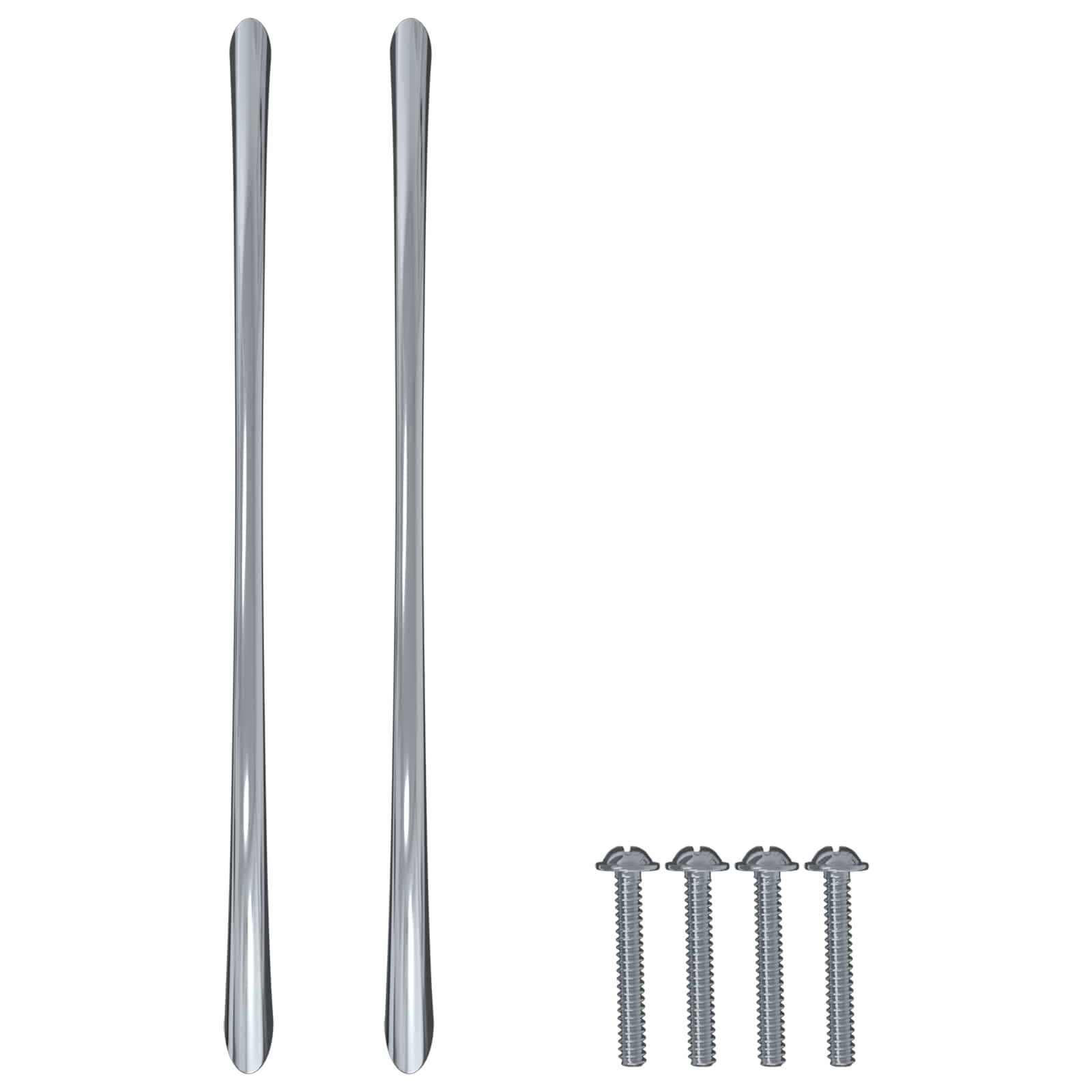 Drška 12 pcs Srebrno 107 x 3.6 x 23 mm Nehrđajući čelik