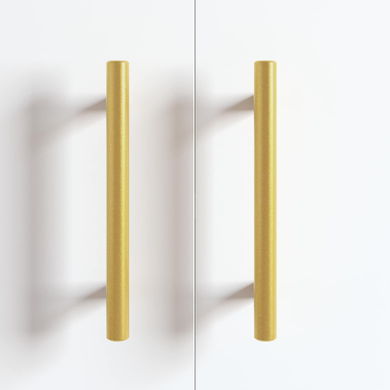 Drška za ormar 2 pcs Zlatno 150 mm Nehrđajući čelik