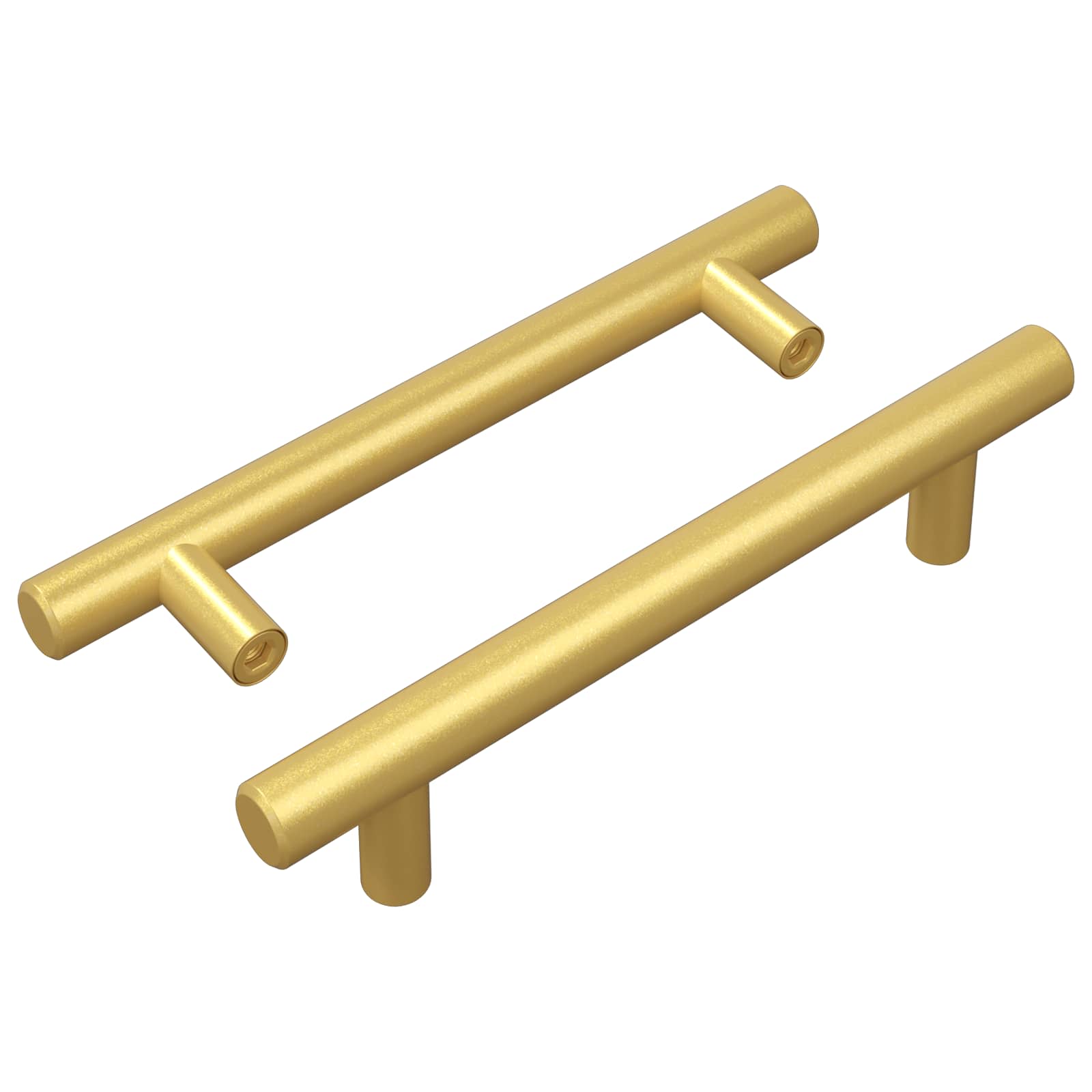 Drška za ormar 2 pcs Zlatno 150 mm Nehrđajući čelik