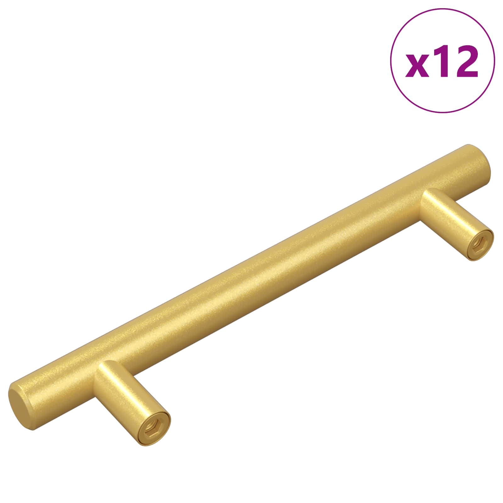 Drška za ormar 12 pcs Zlatno 150 mm Nehrđajući čelik