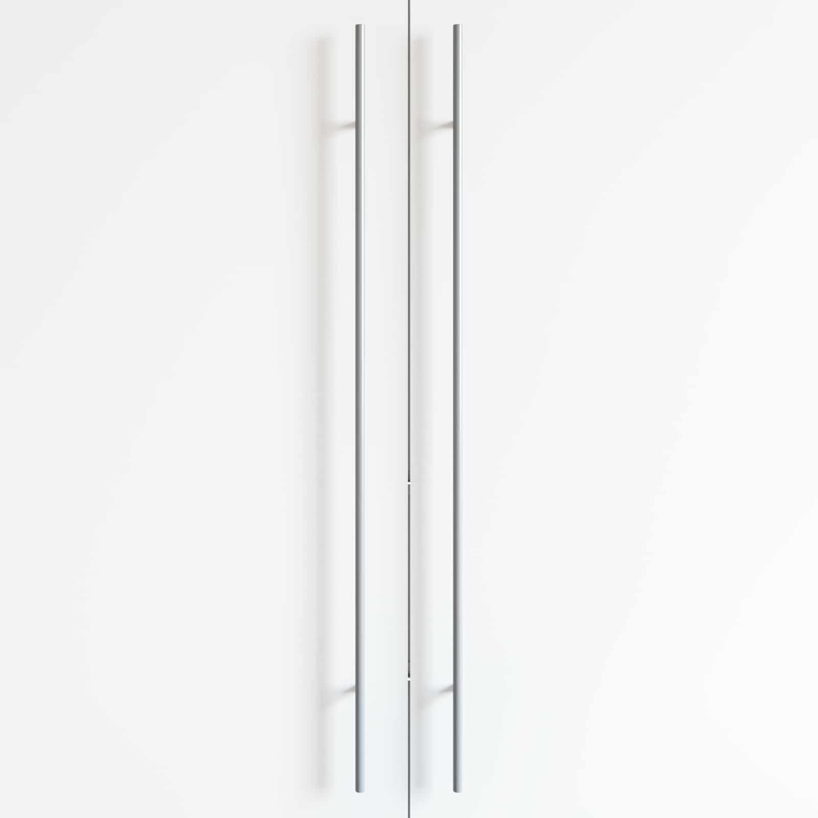 Drška za ormar 2 pcs Srebrno 900 mm Nehrđajući čelik