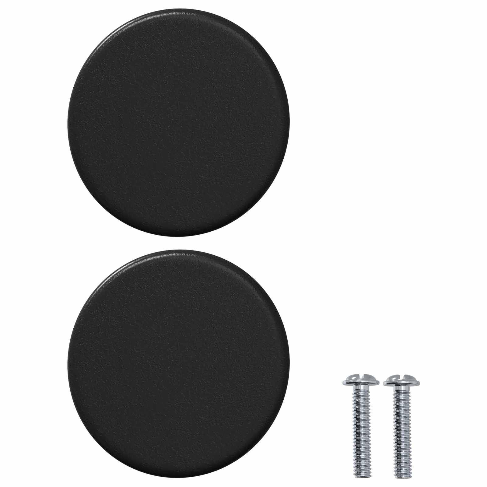 Kabinetski gumb 12 pcs Crna 18 x 23 mm Željezo