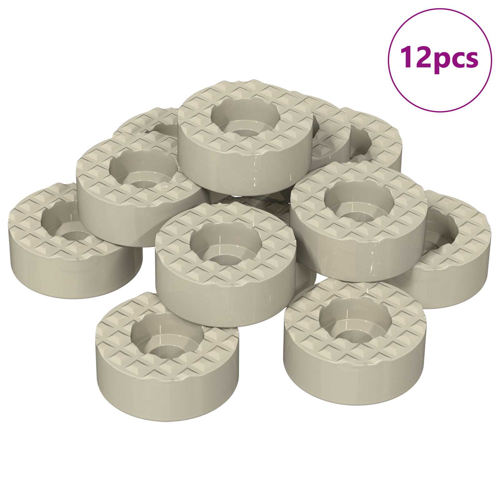 Zaštita noge stolice za pod 12 pcs *Transparent*an Ø 15 x 16 mm