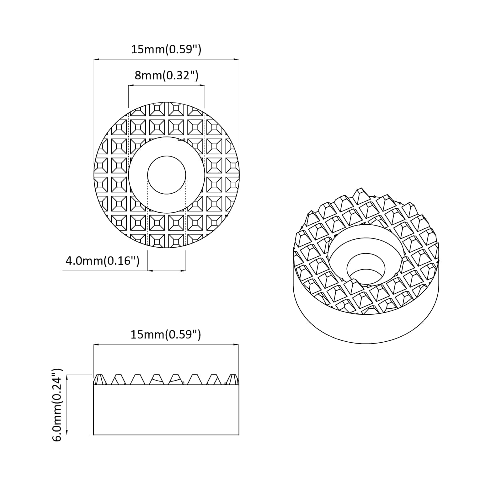 Zaštita noge stolice za pod 18000 pcs *Transparent*an PVC