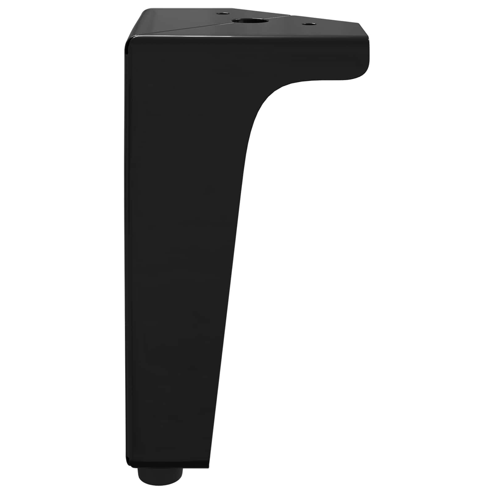 Noge namještaja 2 pcs Crna 54,1 x 54,1 x 100 mm Željezo