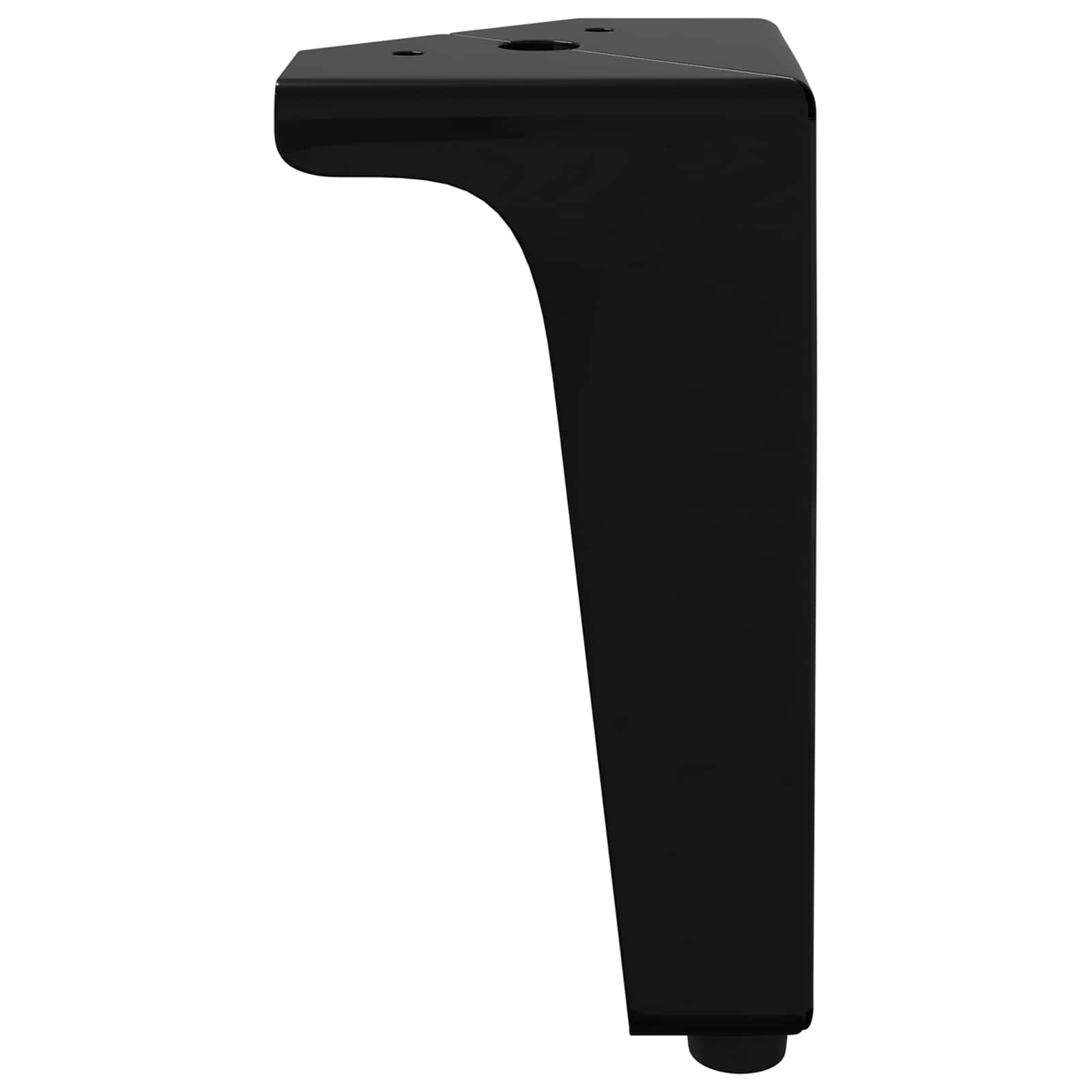 Noge namještaja 2 pcs Crna 54,1 x 54,1 x 100 mm Željezo