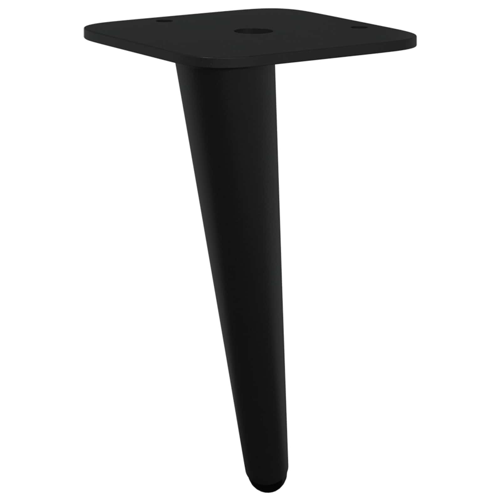 Noge za stajanje 12 pcs Crna 56 x 56 x 100 mm Željezo