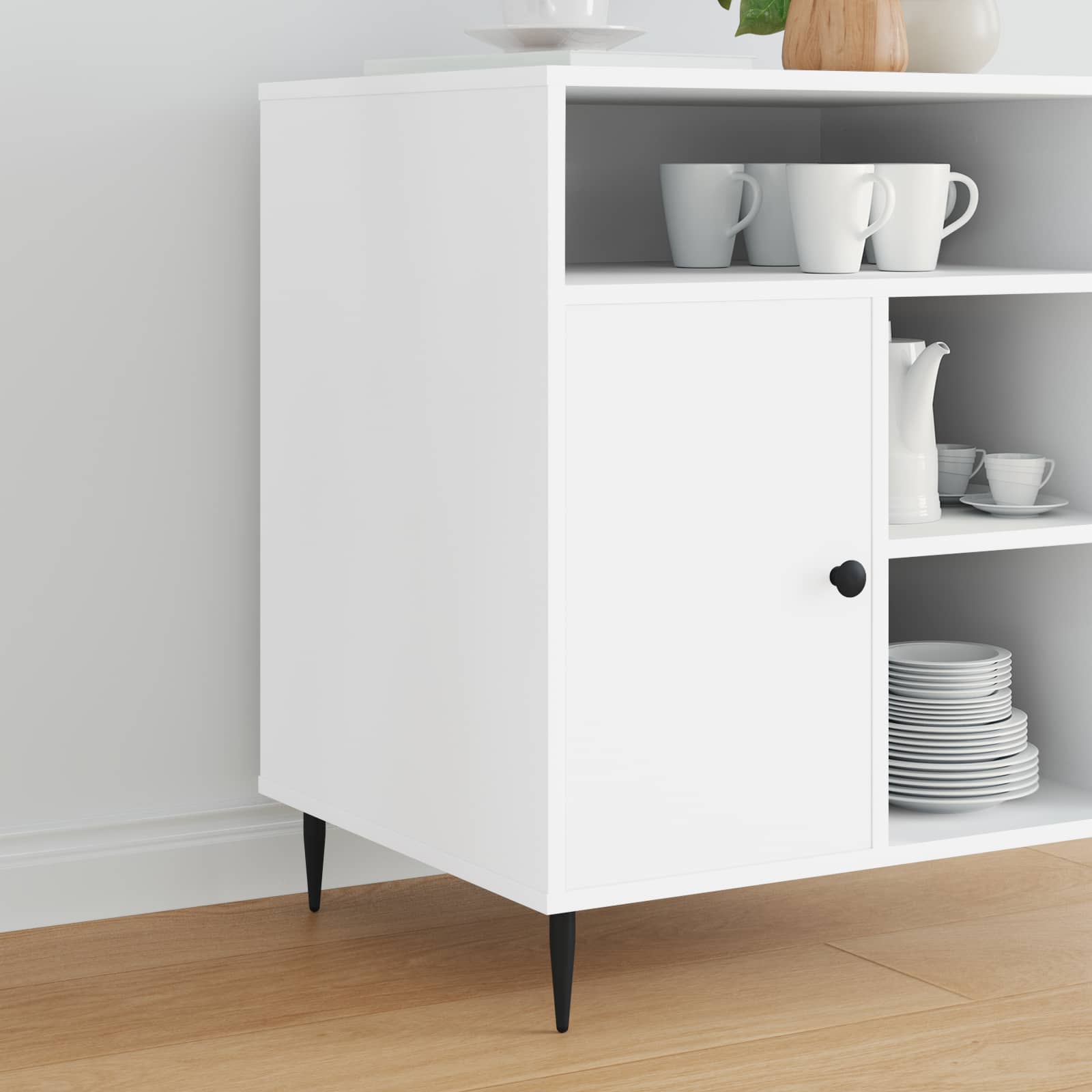 Noge namještaja 2 pcs Crna Ø 40 x 98 mm Željezo